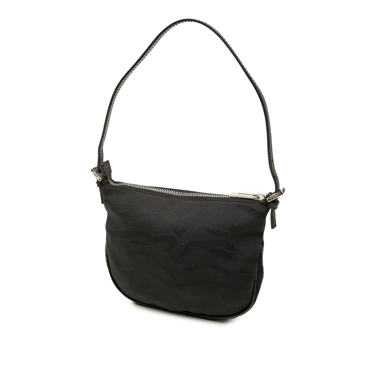 Fendi Zebra Print Canvas Hobo