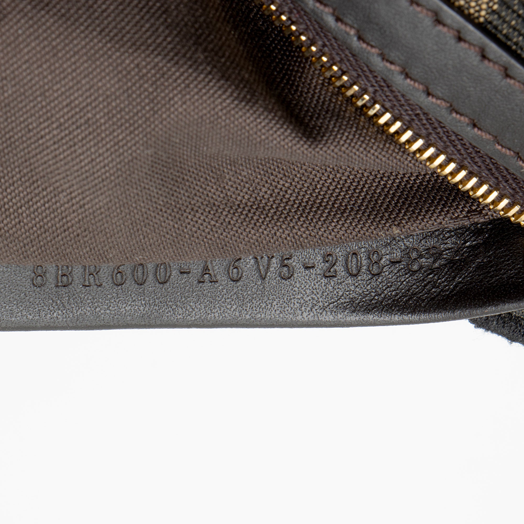 Fendi Zucca Calfskin Baguette Shoulder Bag