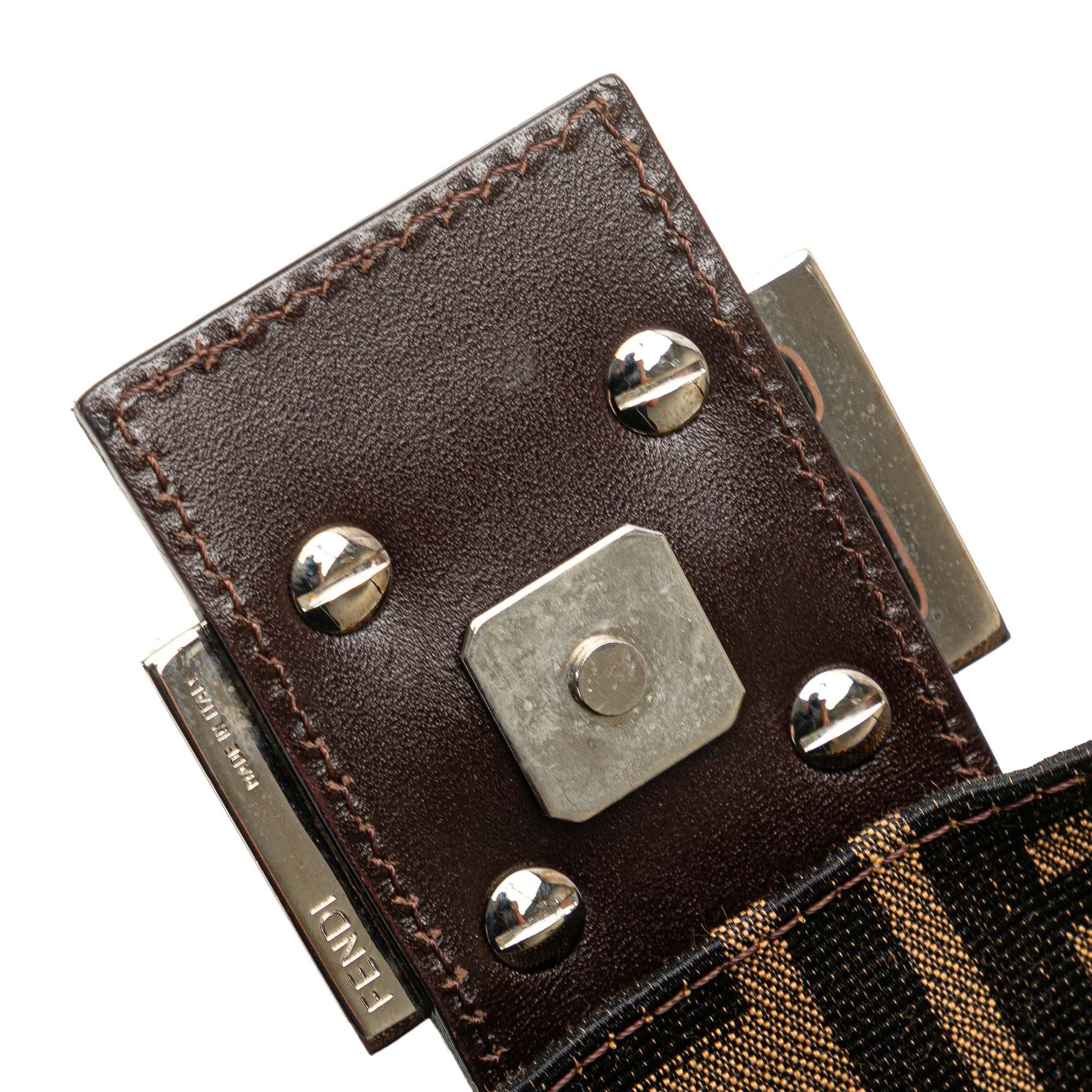 Fendi Zucca Canvas Baguette