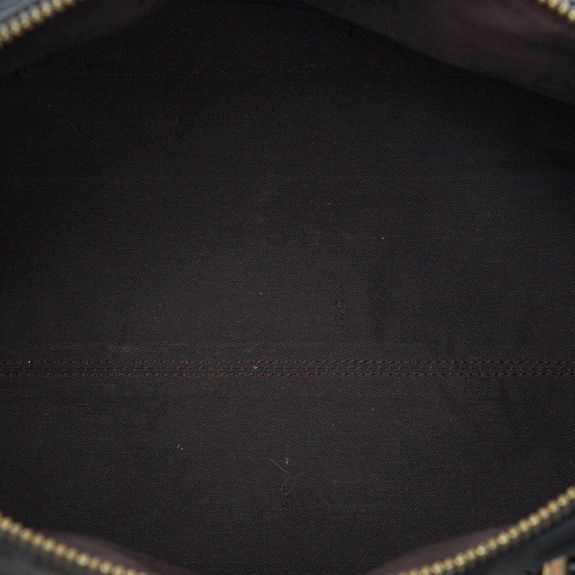 Fendi Zucca Canvas Boston Bag