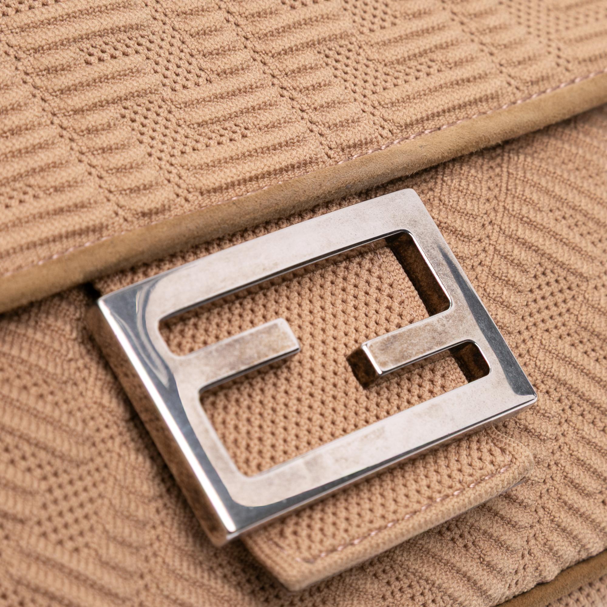 Fendi Zucca Canvas Chain Midi Baguette