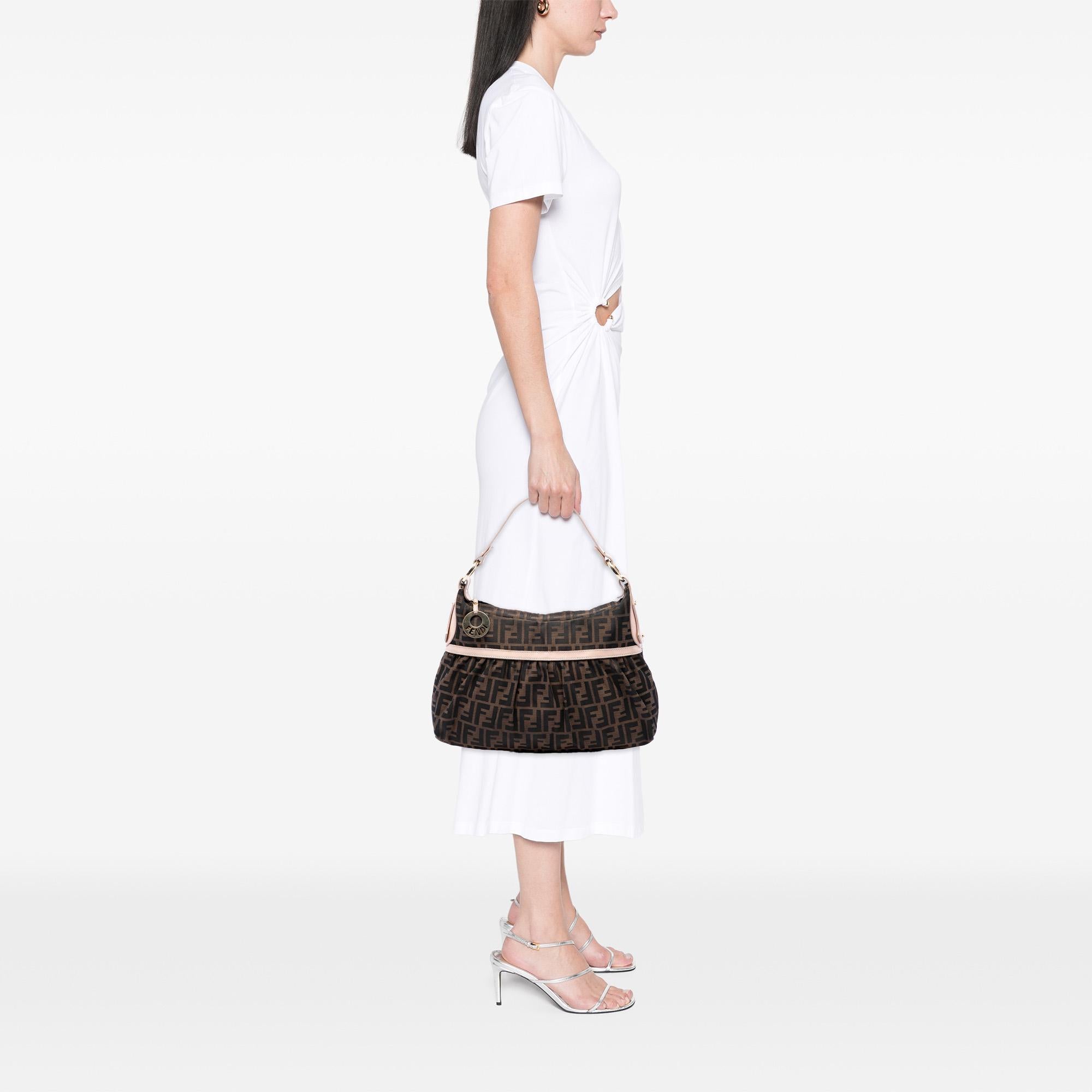 Fendi Zucca Canvas Chef Shoulder Bag