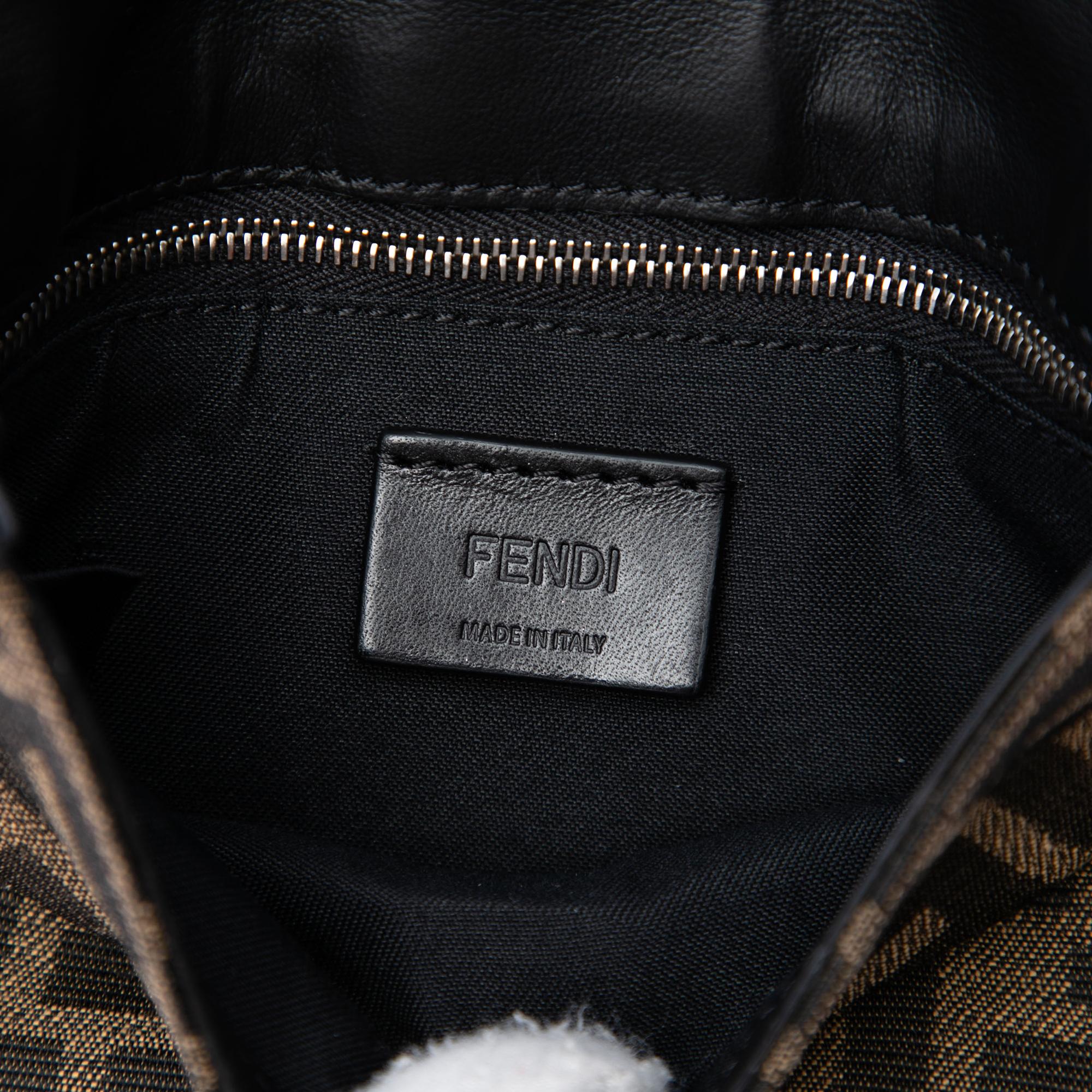 Fendi Zucca Canvas Convertible Baguette Pouch