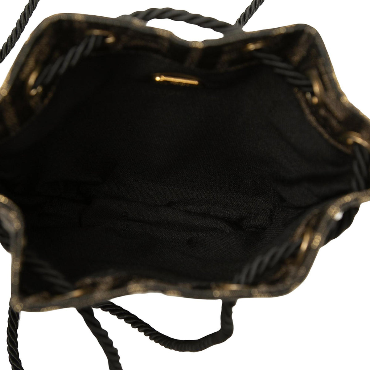 Fendi Zucca Canvas Drawstring Bucket Bag