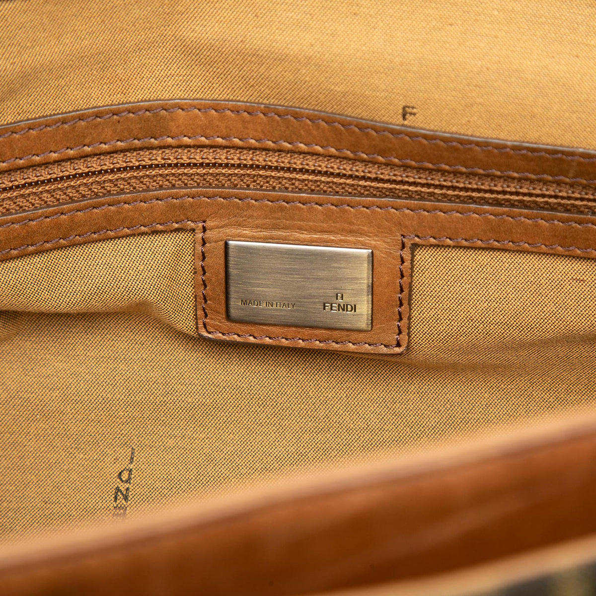 Fendi Zucca Canvas FF Messenger Bag