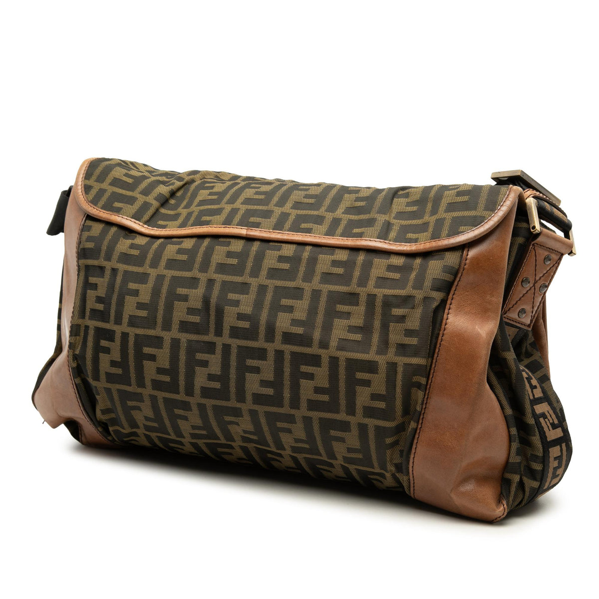 Fendi Zucca Canvas FF Messenger Bag