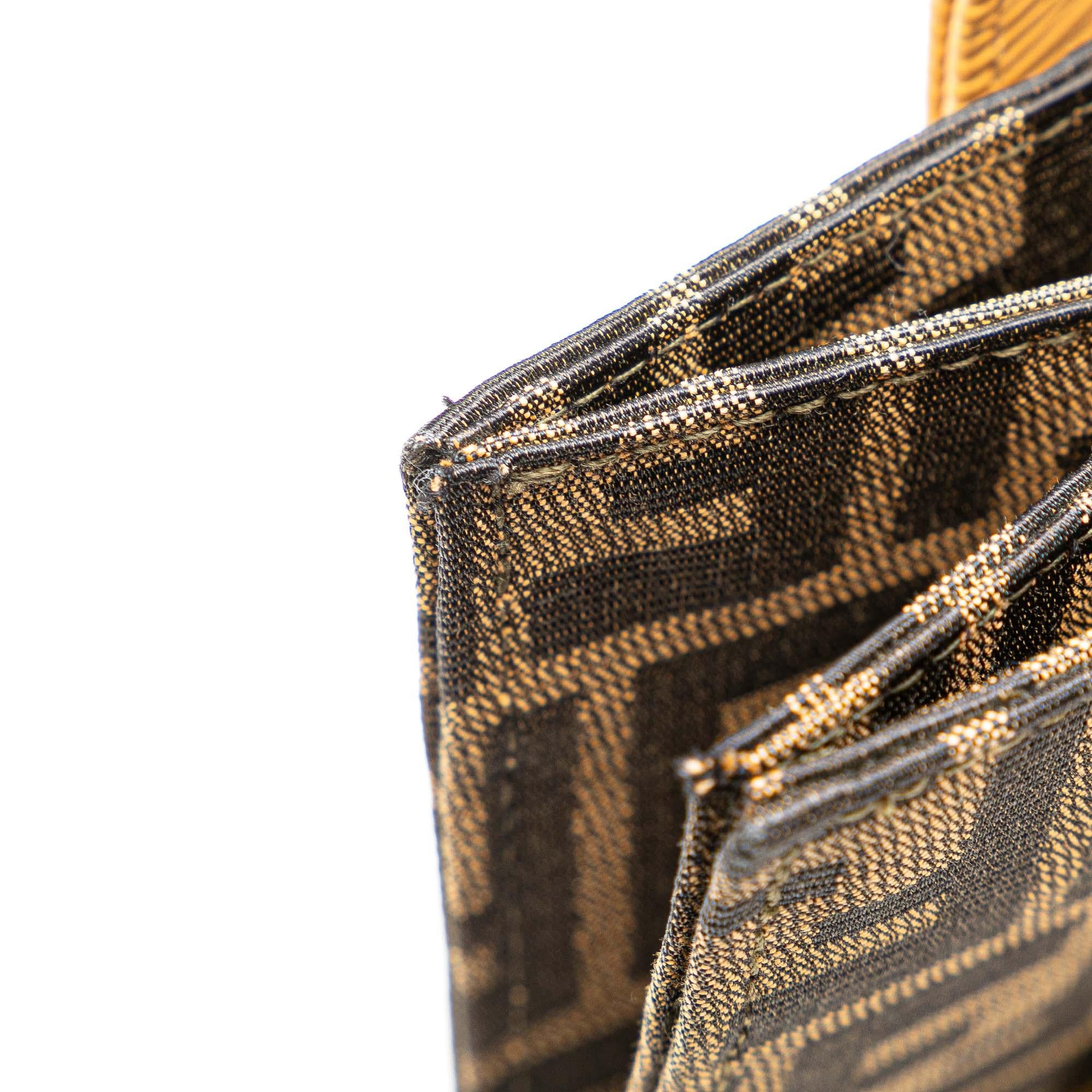 Fendi Zucca Canvas Front Pocket Tote