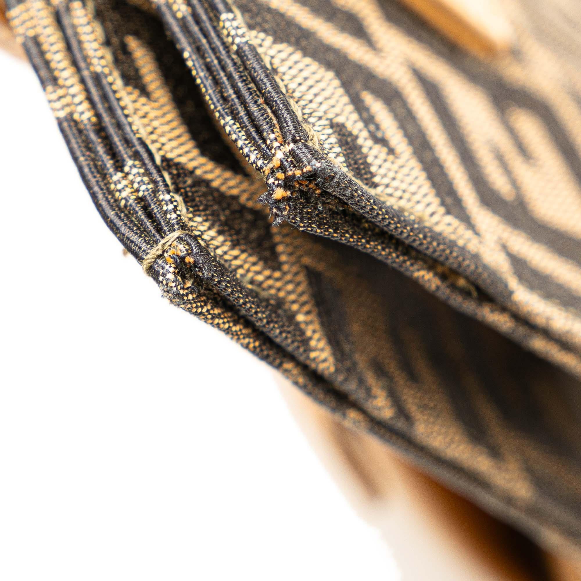 Fendi Zucca Canvas Front Pocket Tote