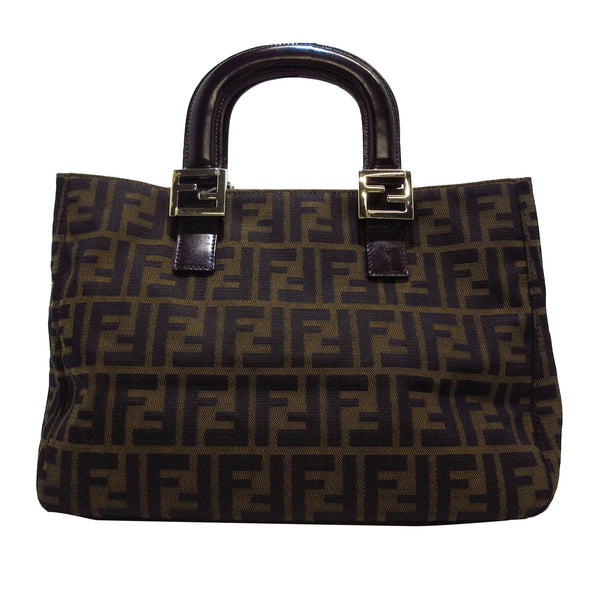 Fendi Zucca Canvas Handbag (SHG-dTO6G7)