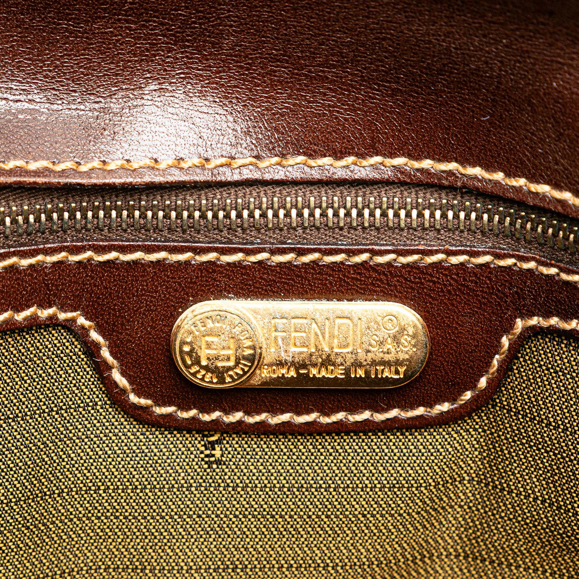 Fendi Zucca Canvas Handbag