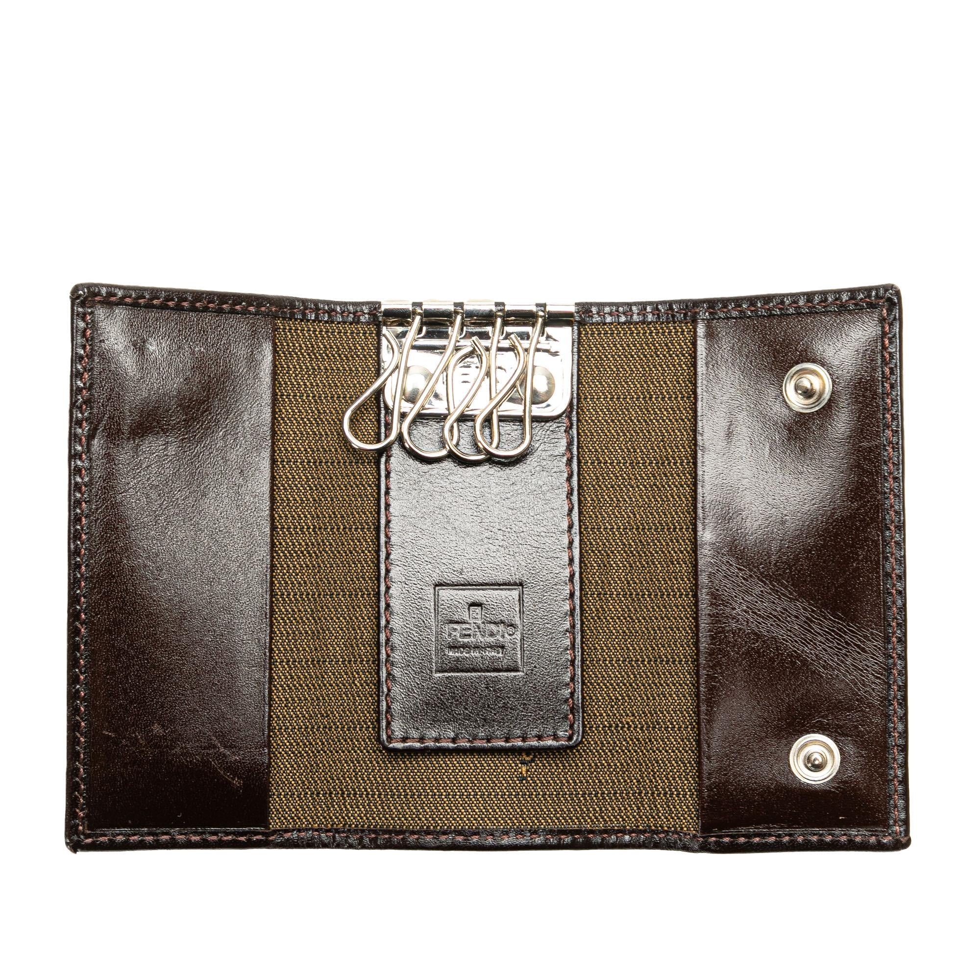 Fendi Zucca Canvas Key Holder