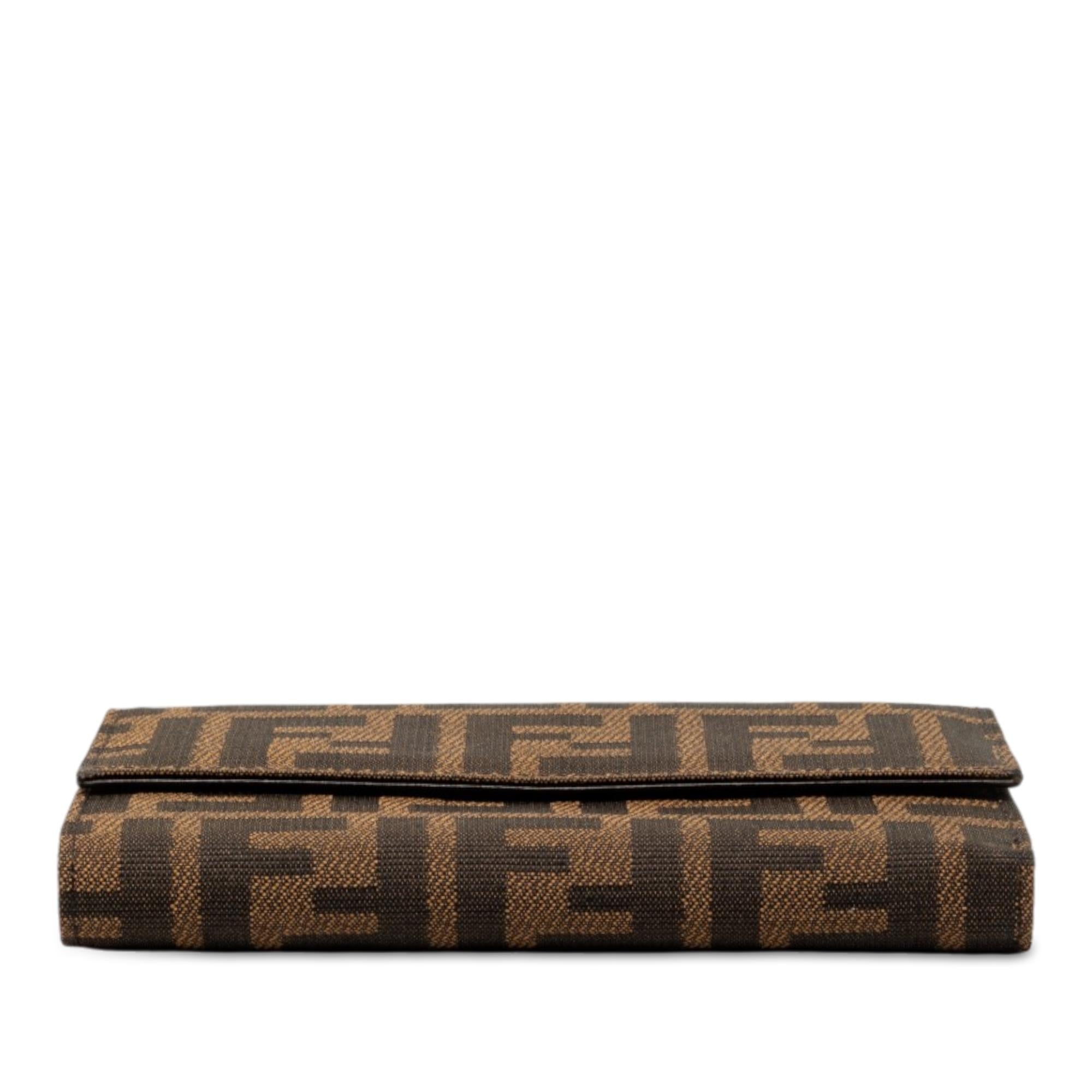 Fendi Zucca Canvas Long Wallet
