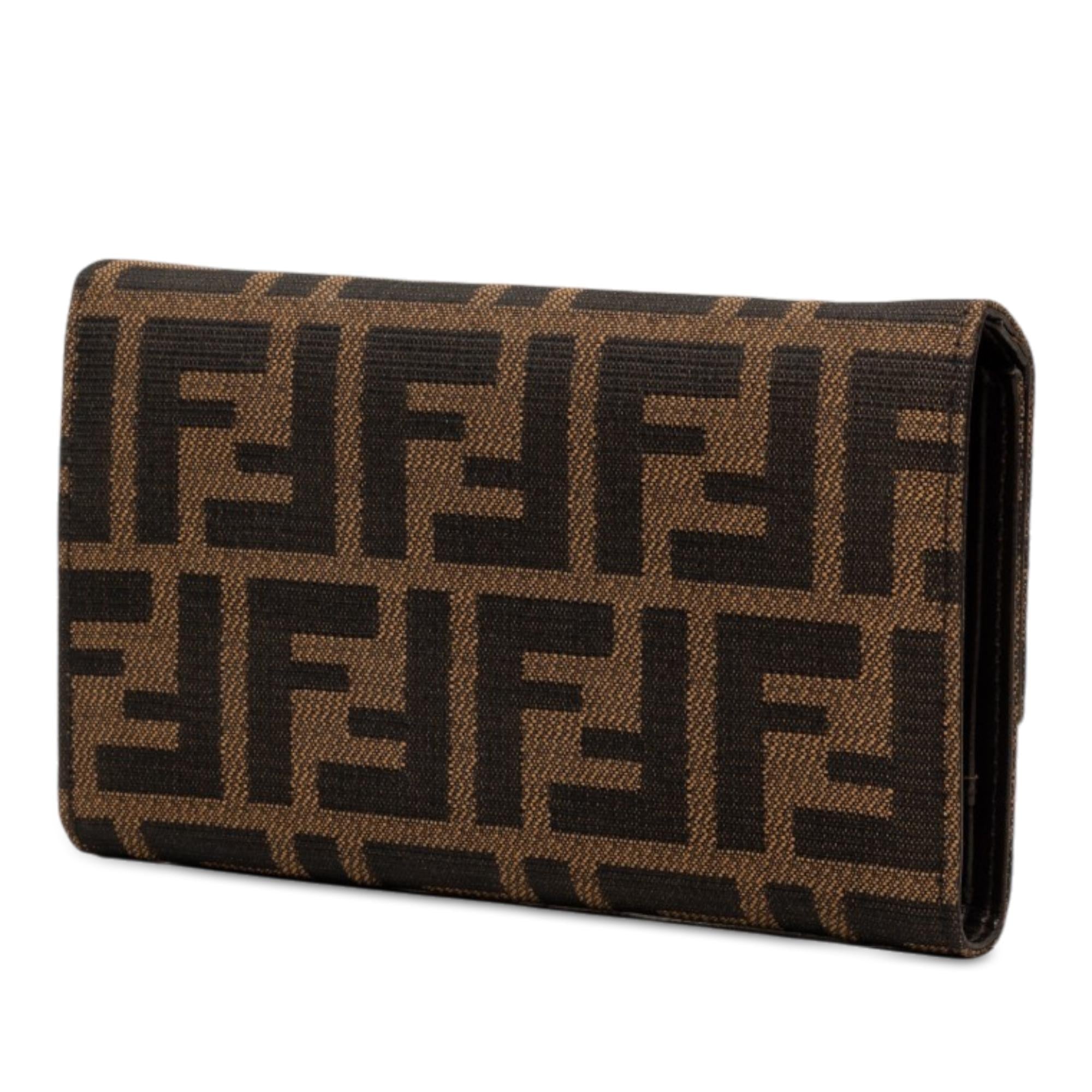 Fendi Zucca Canvas Long Wallet