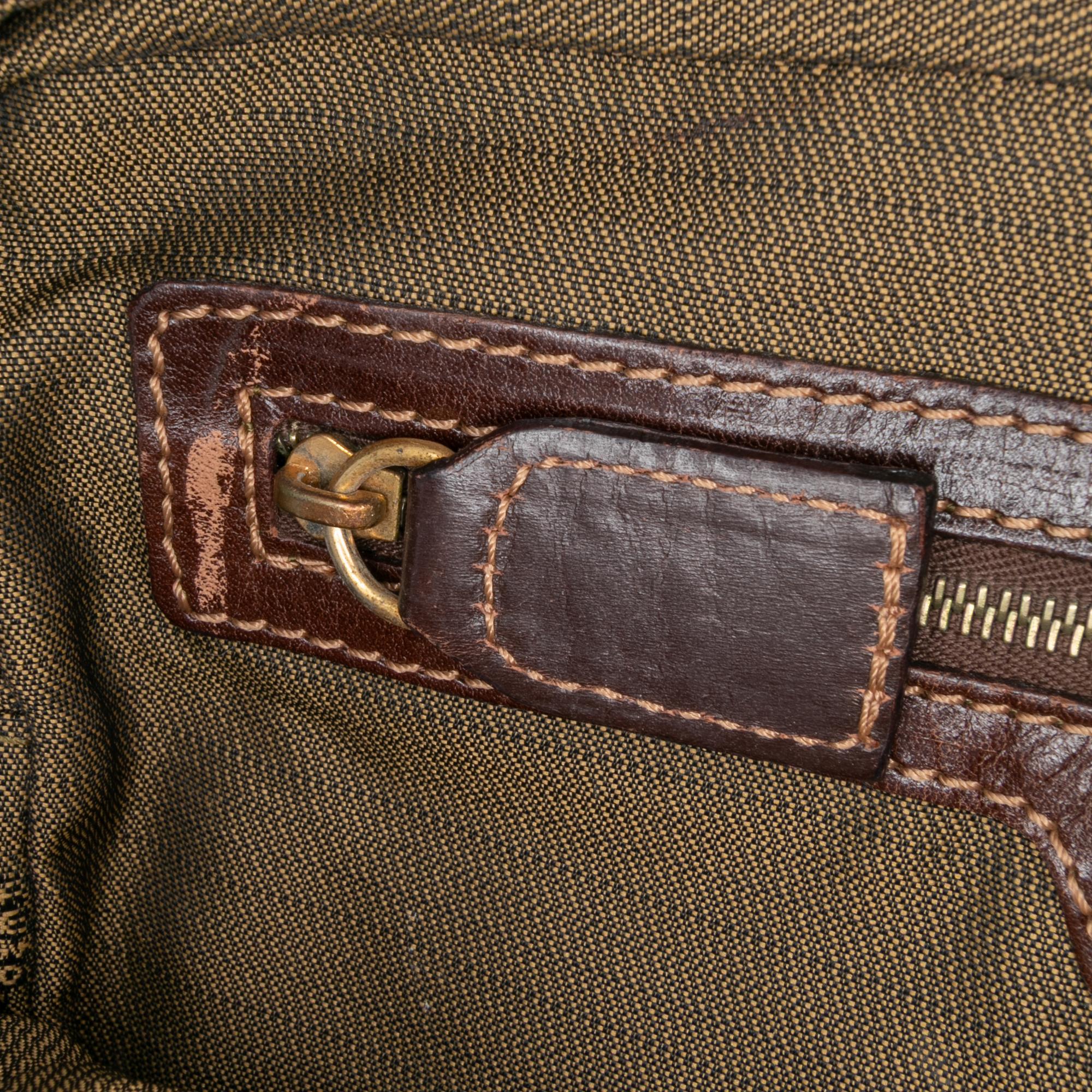 Fendi Zucca Canvas Satchel