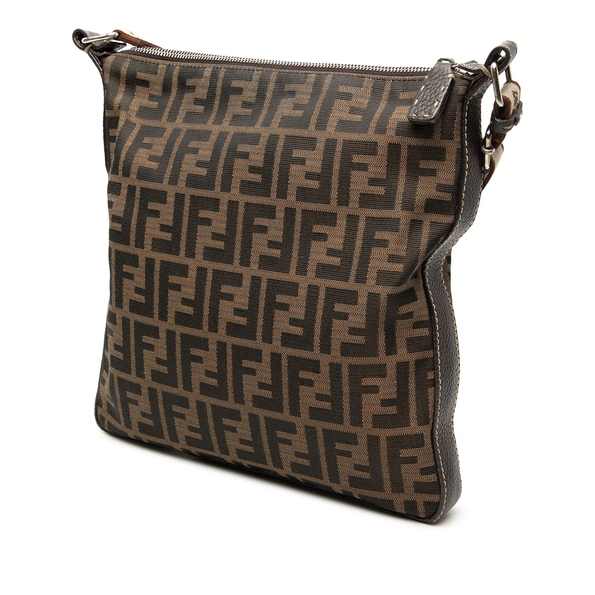 Fendi Zucca Canvas Selleria Crossbody