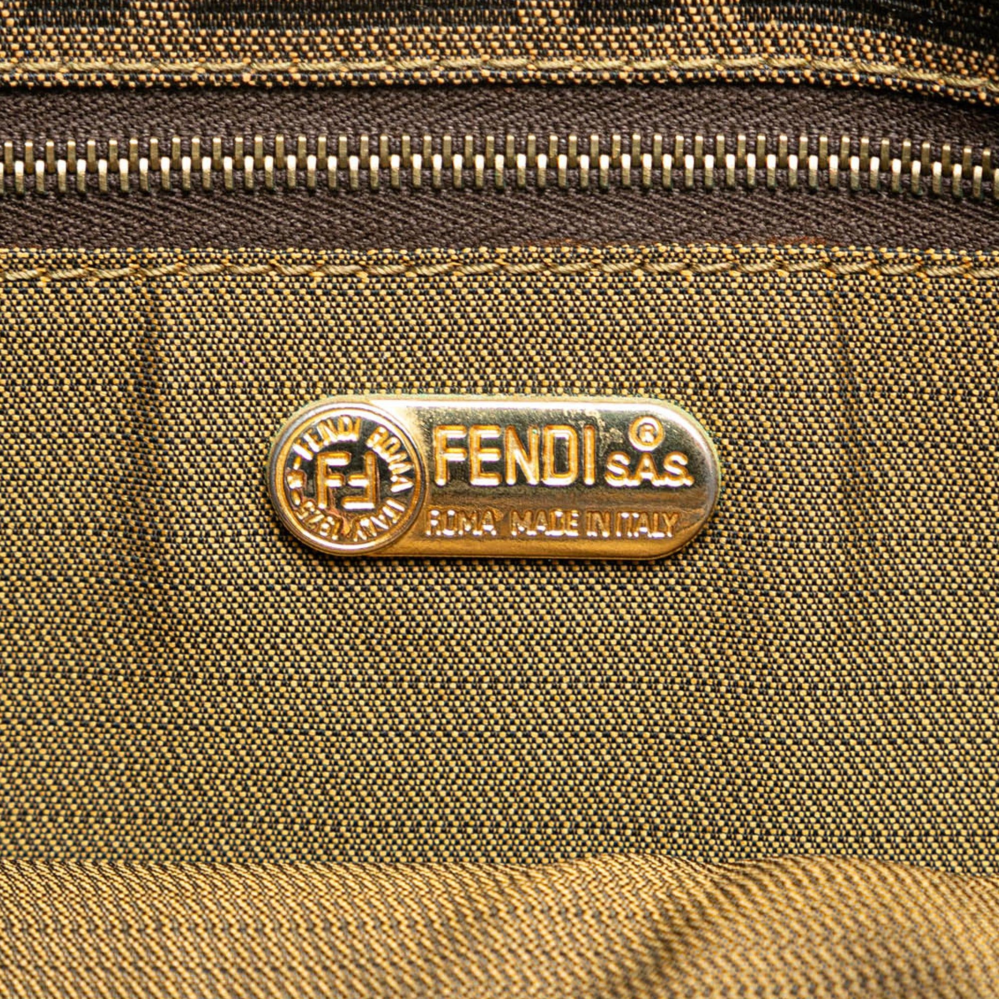 Fendi Zucca Canvas Shoulder Bag