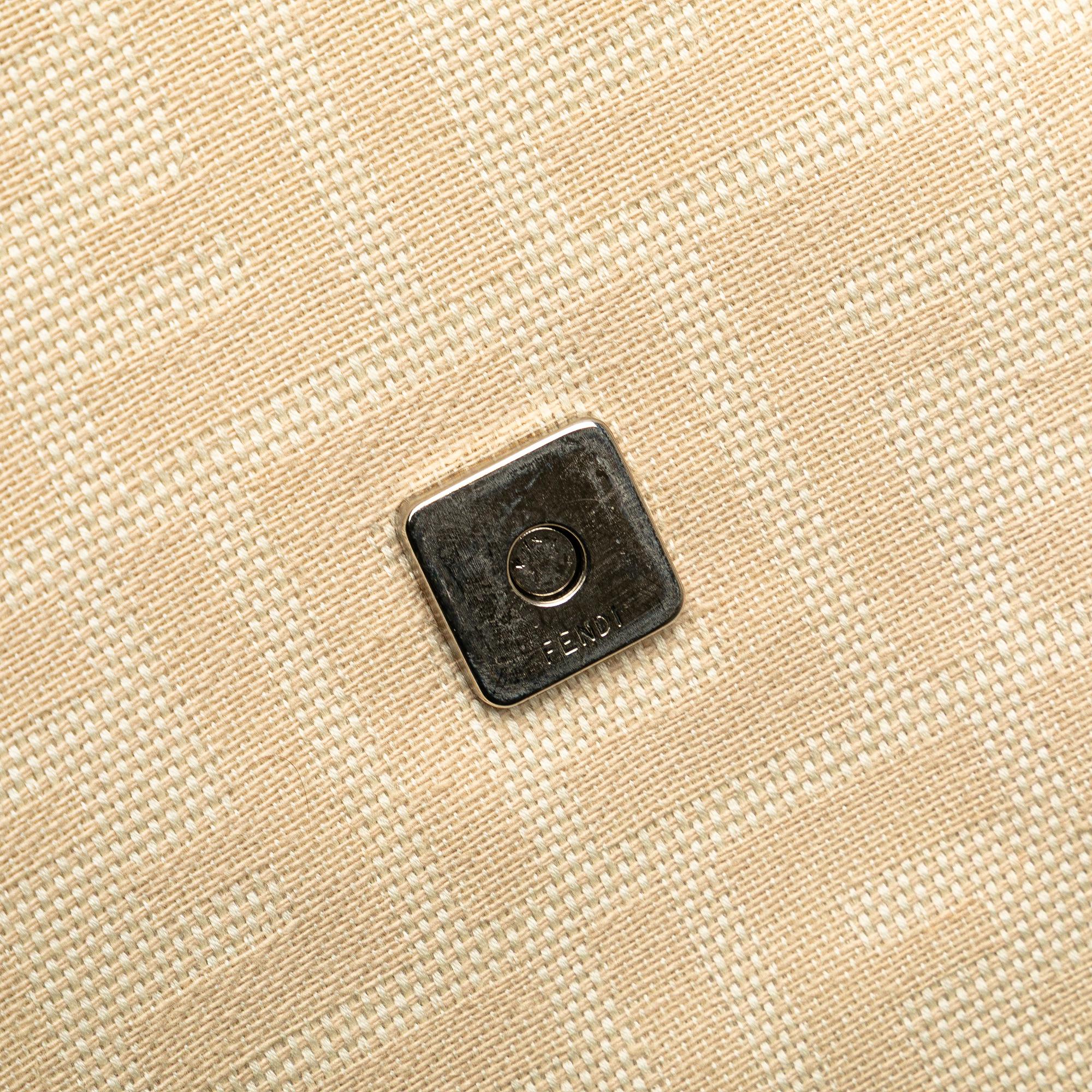 Fendi Zucca Canvas Shoulder Bag