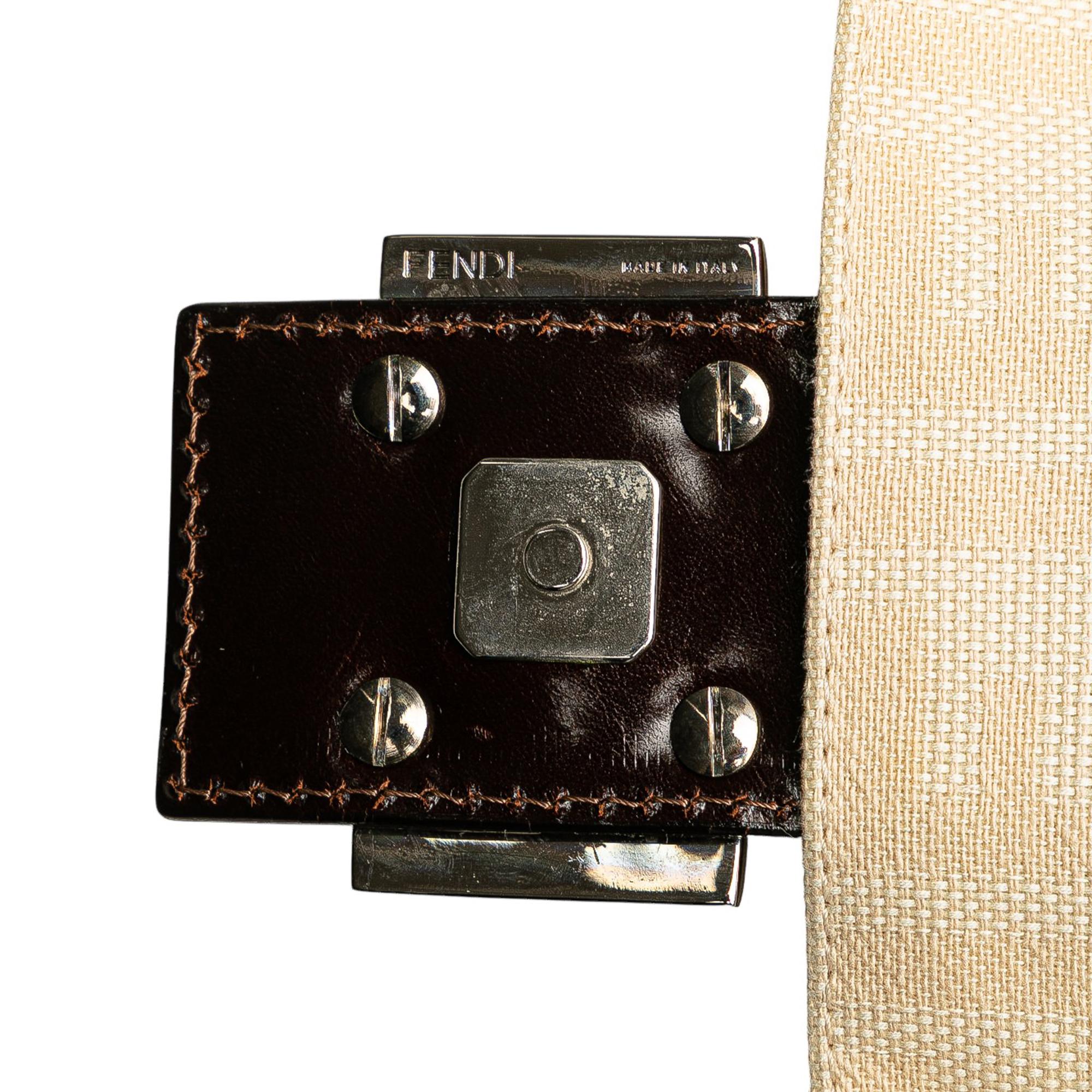 Fendi Zucca Canvas Shoulder Bag