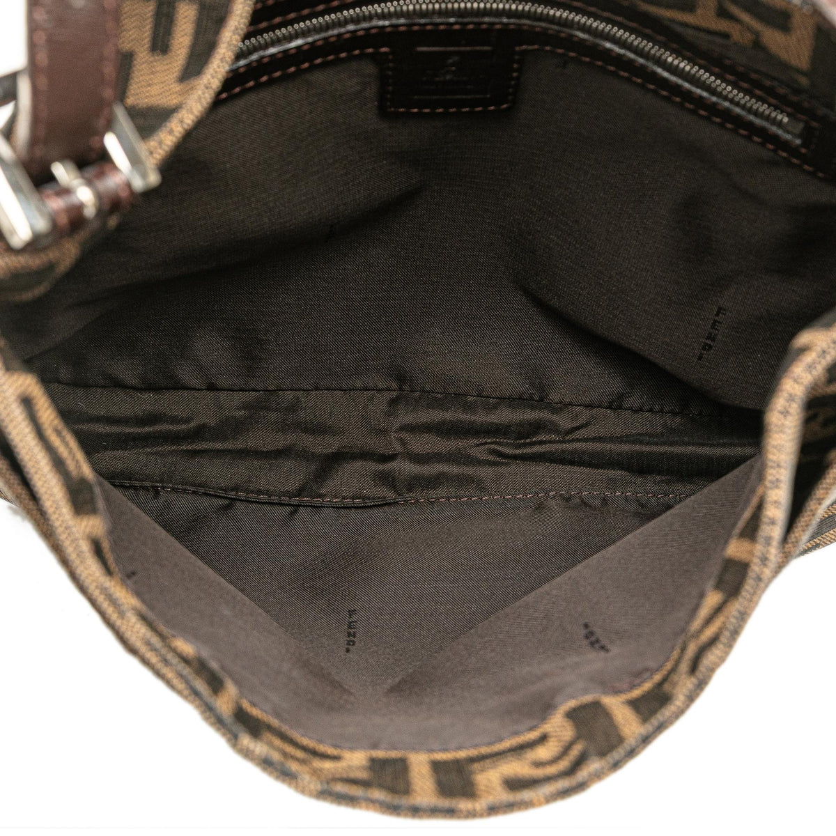 Fendi Zucca Canvas Shoulder Bag
