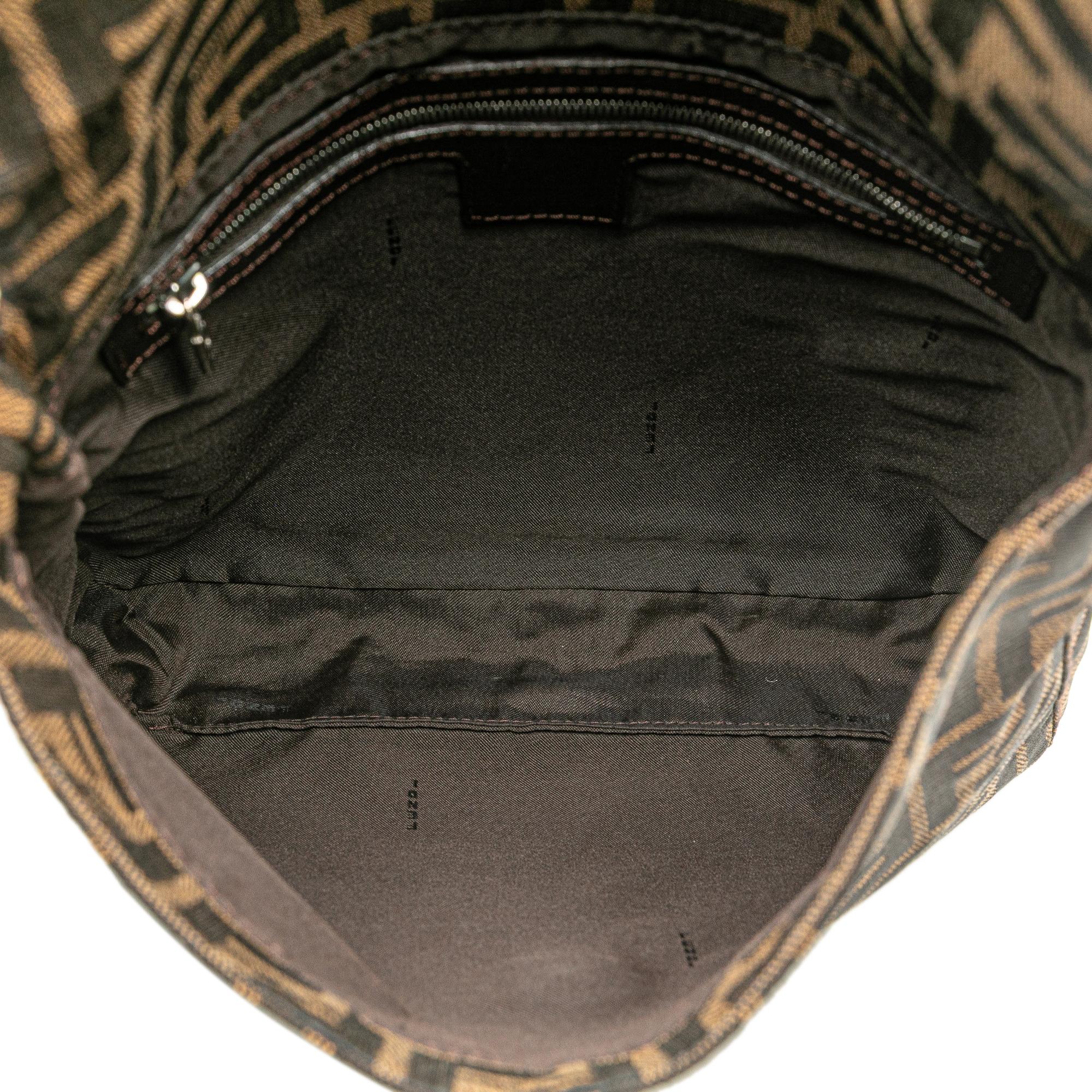 Fendi Zucca Canvas Shoulder Bag