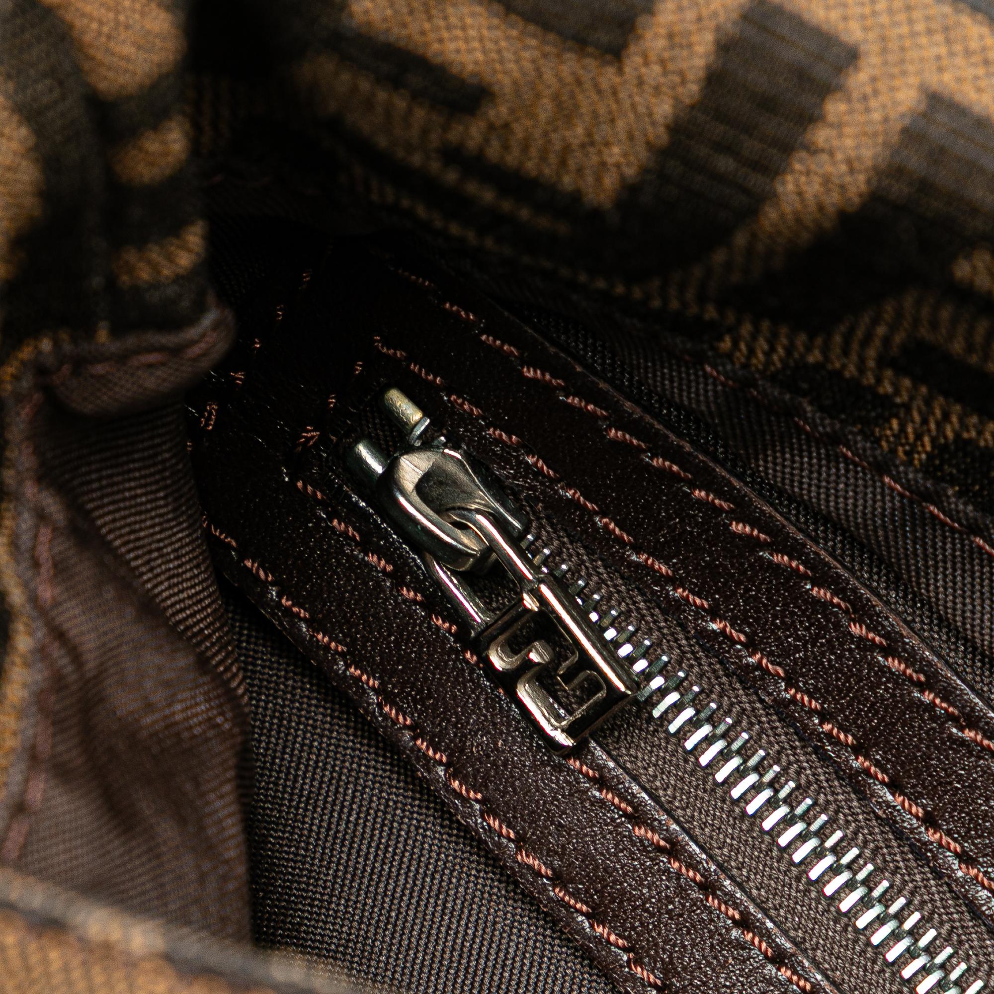 Fendi Zucca Canvas Shoulder Bag