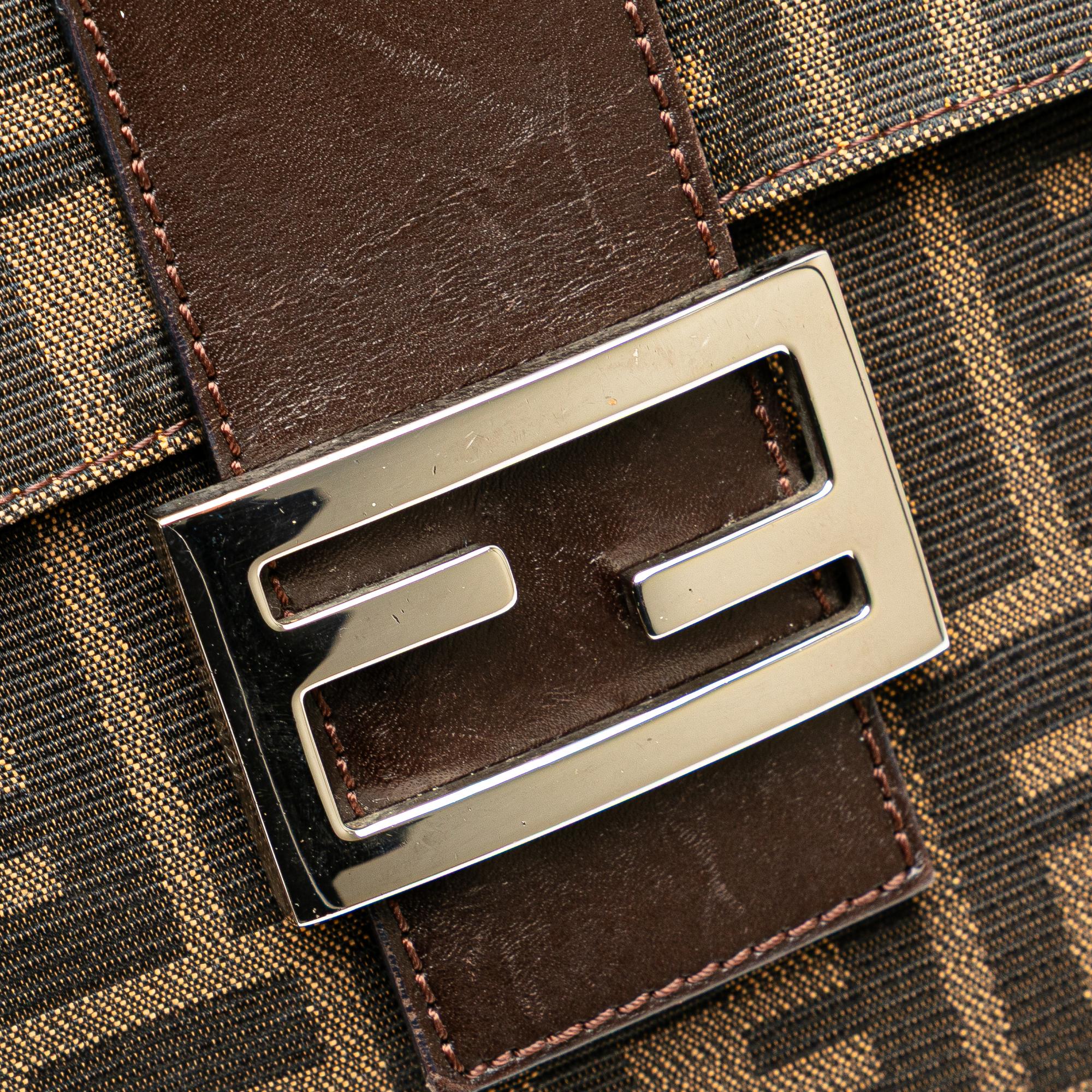 Fendi Zucca Canvas Shoulder Bag