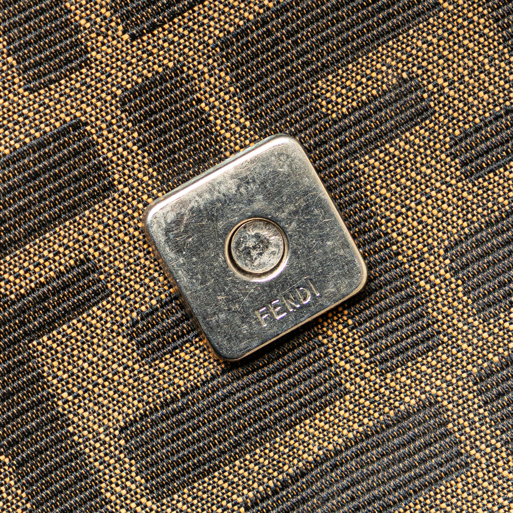Fendi Zucca Canvas Shoulder Bag