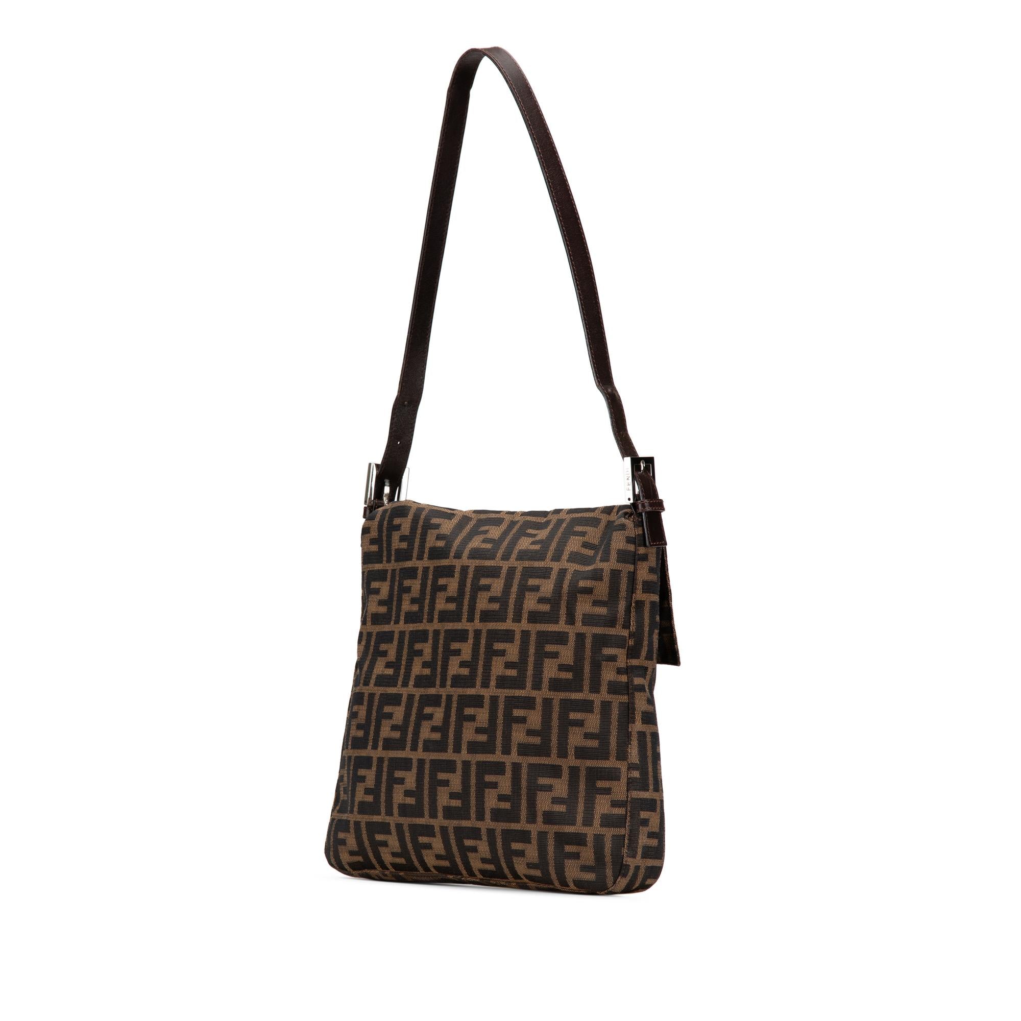 Fendi Zucca Canvas Shoulder Bag