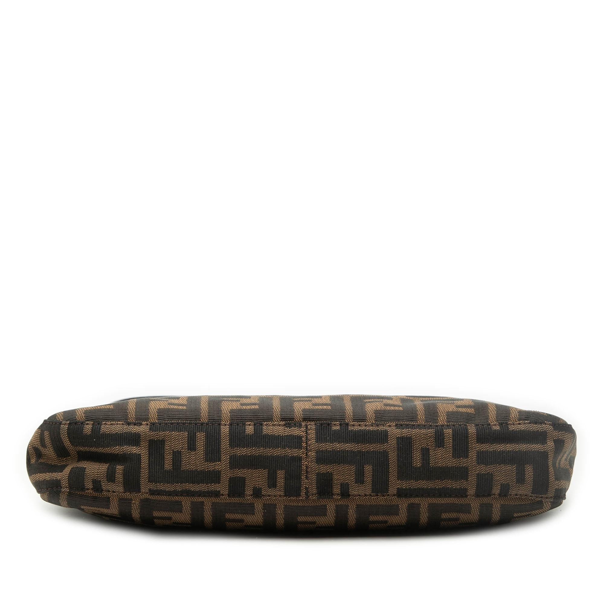 Fendi Zucca Canvas Shoulder Bag
