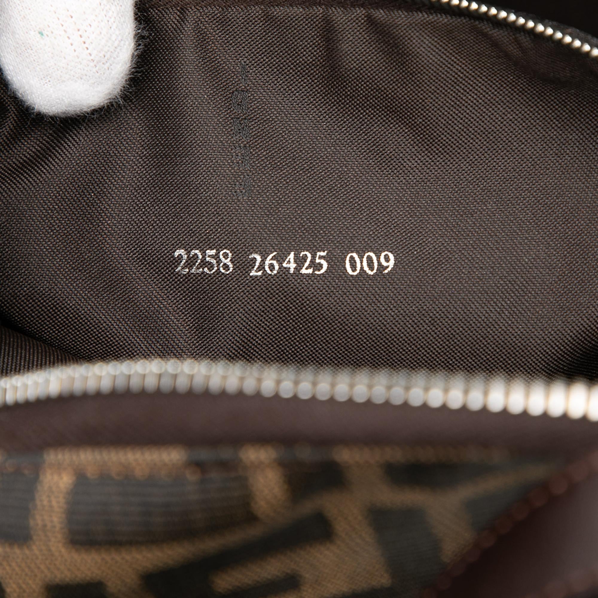 Fendi Zucca Canvas Shoulder Bag