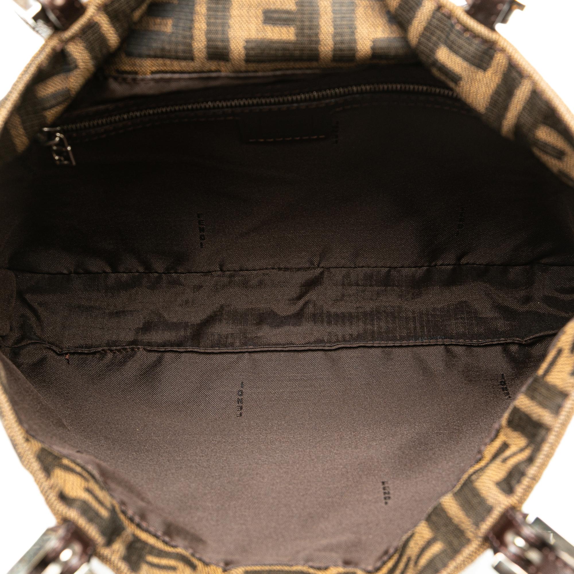Fendi Zucca Canvas Shoulder Bag