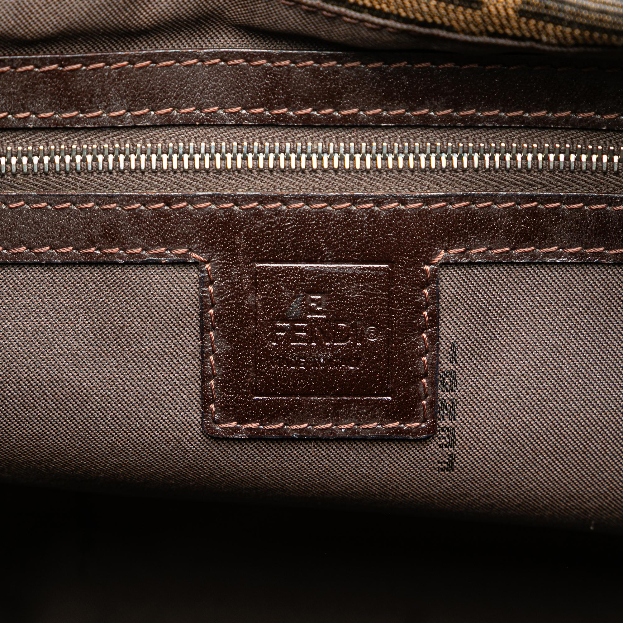 Fendi Zucca Canvas Shoulder Bag