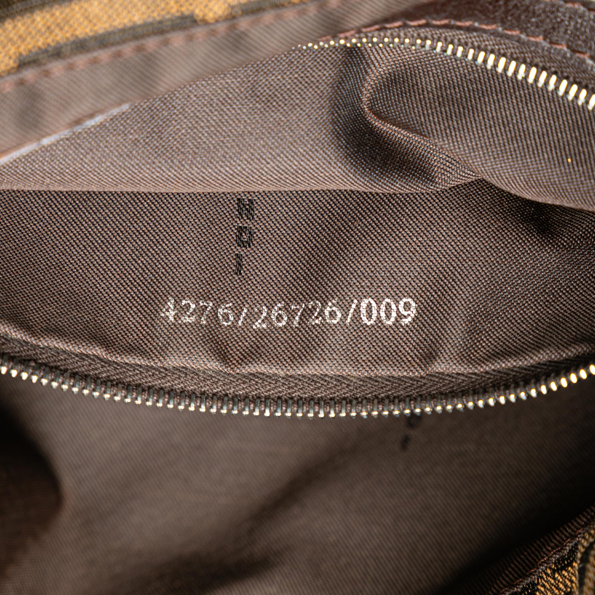 Fendi Zucca Canvas Shoulder Bag