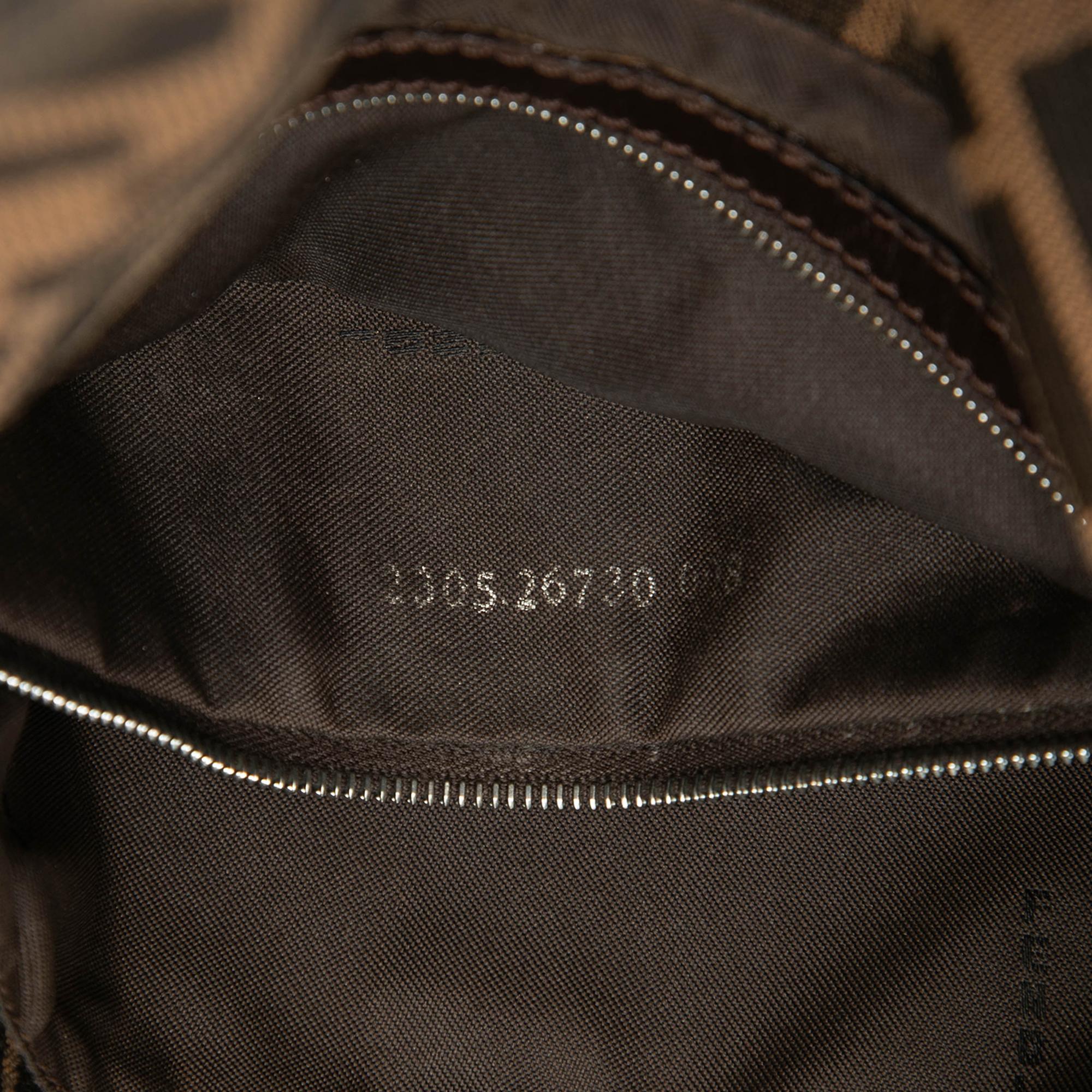 Fendi Zucca Canvas Shoulder Bag
