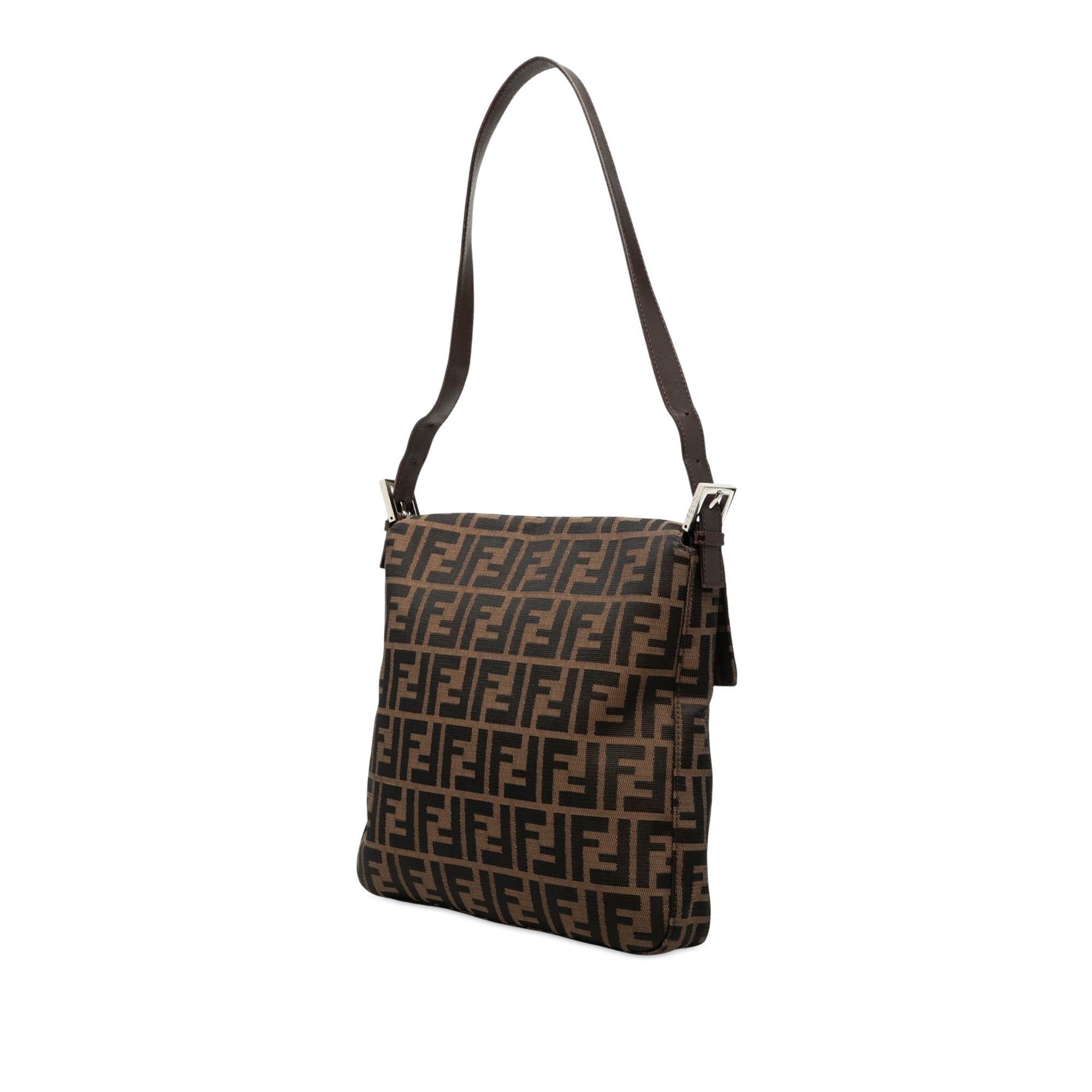 Fendi Zucca Canvas Shoulder Bag