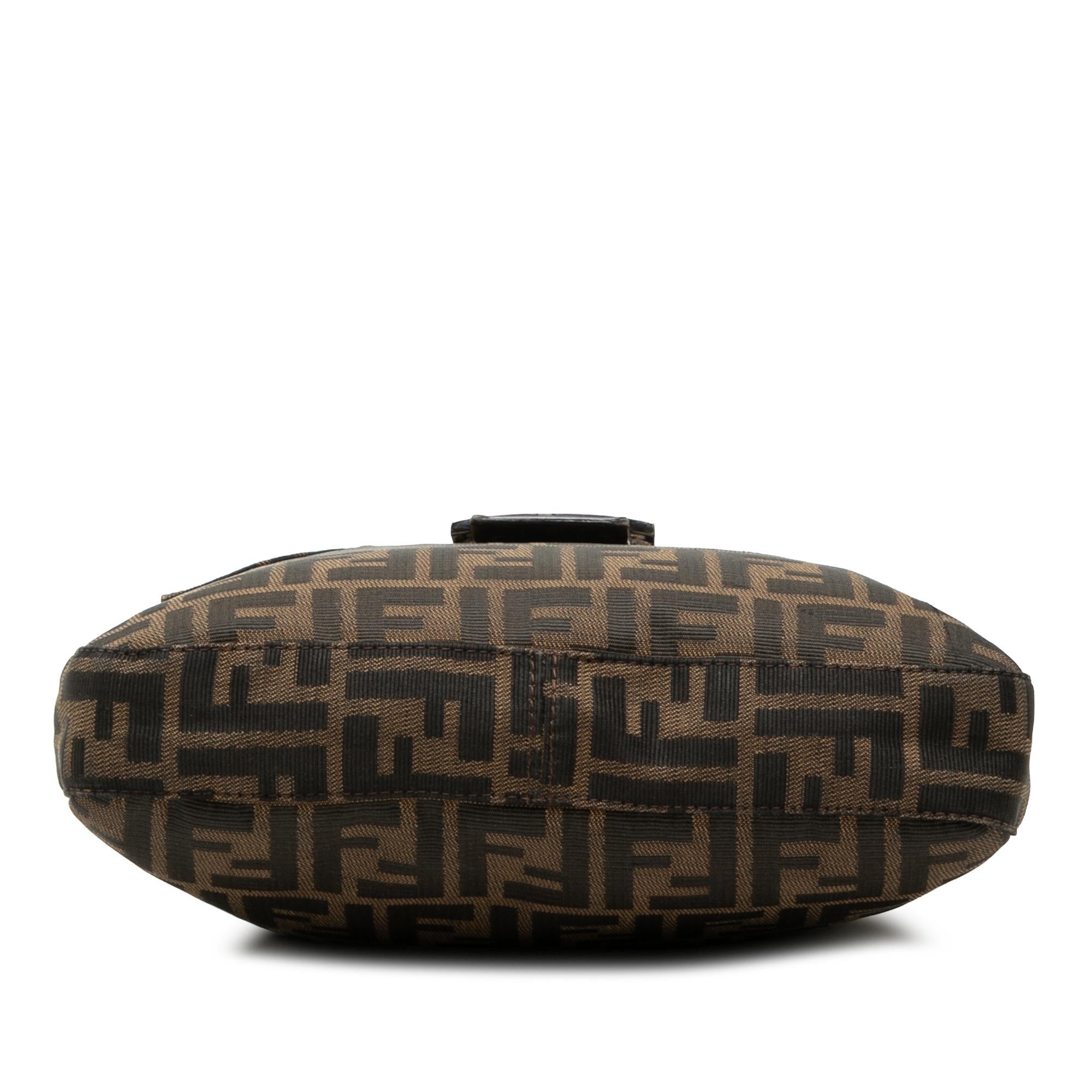 Fendi Zucca Canvas Shoulder Bag