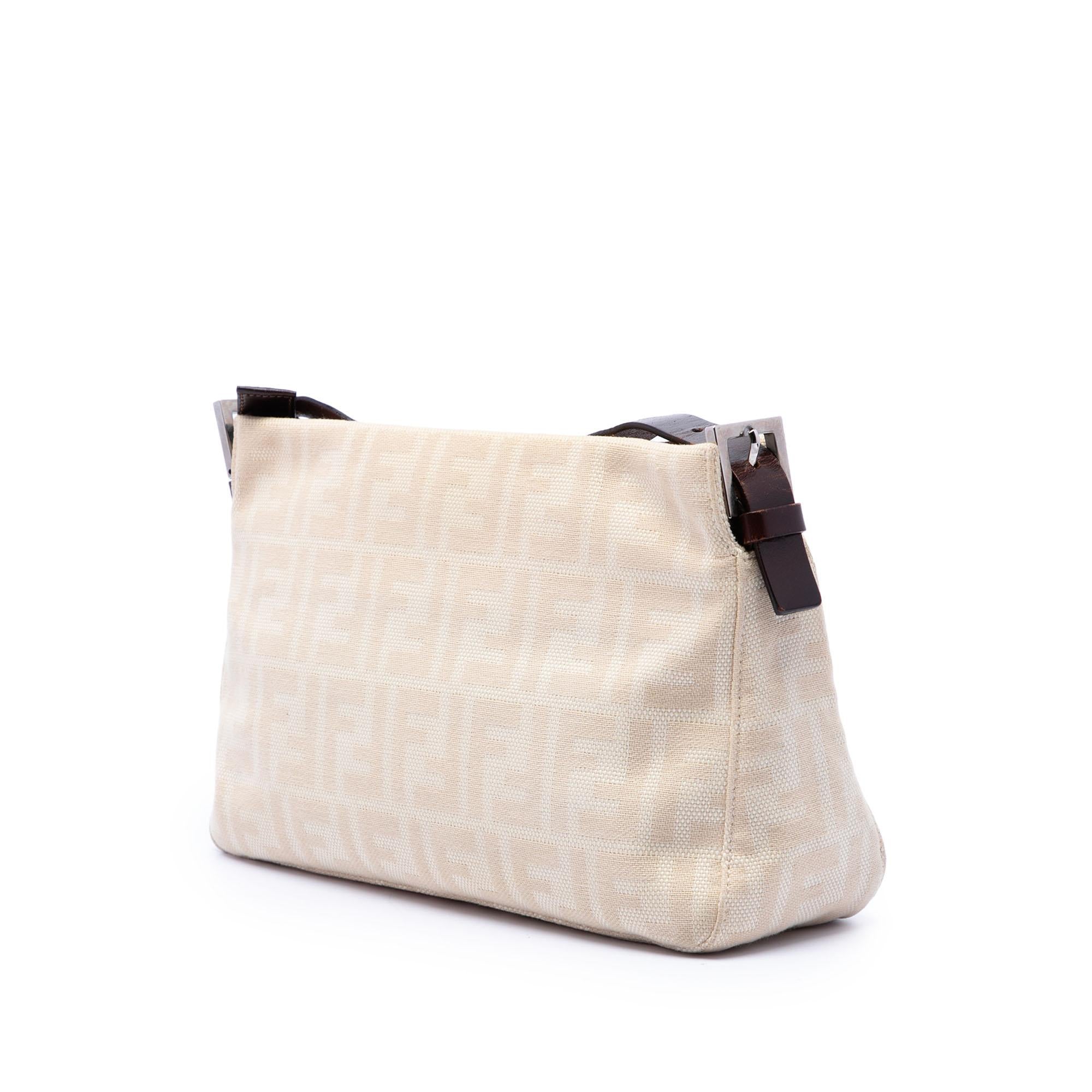 Fendi Zucca Canvas Shoulder Bag