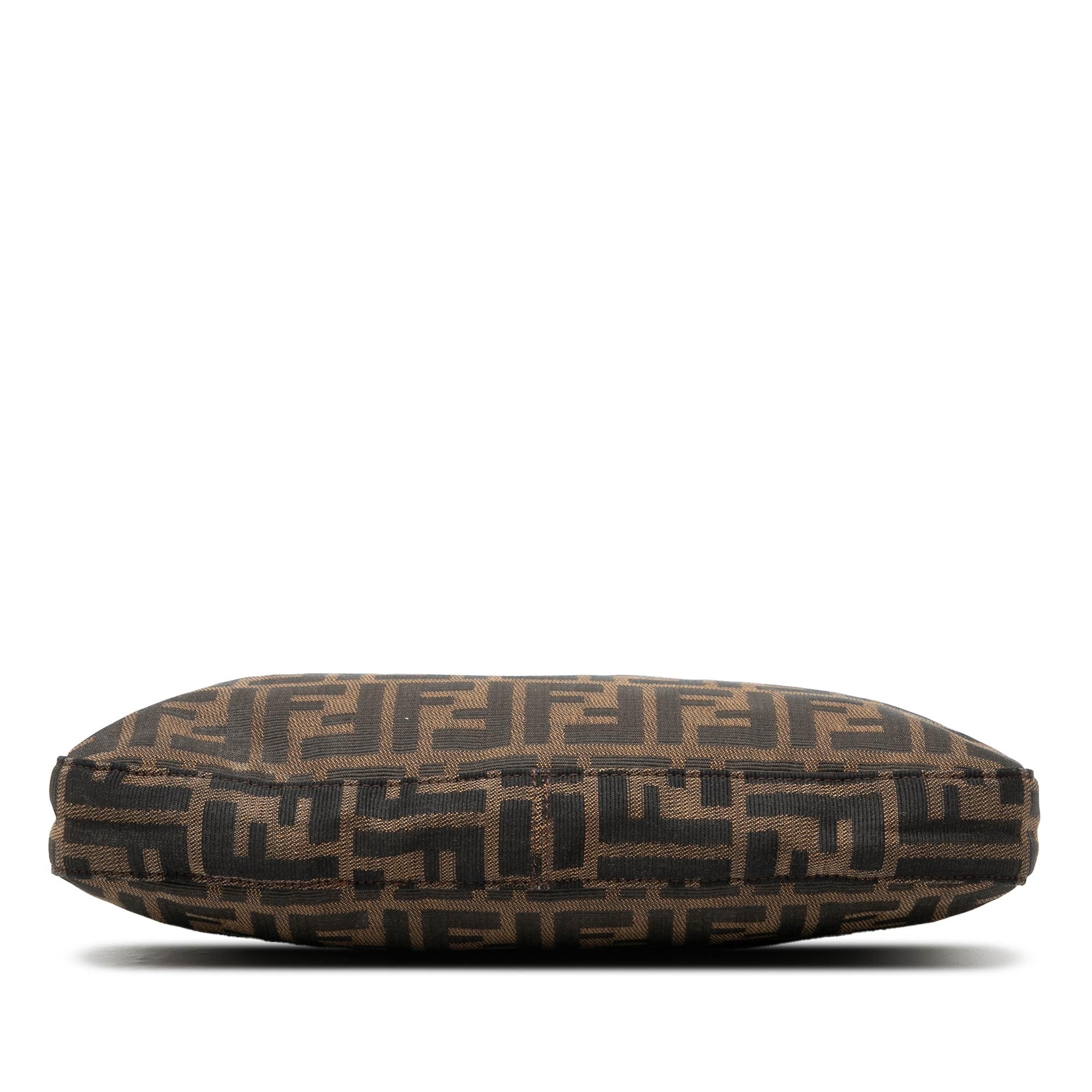 Fendi Zucca Canvas Shoulder Bag