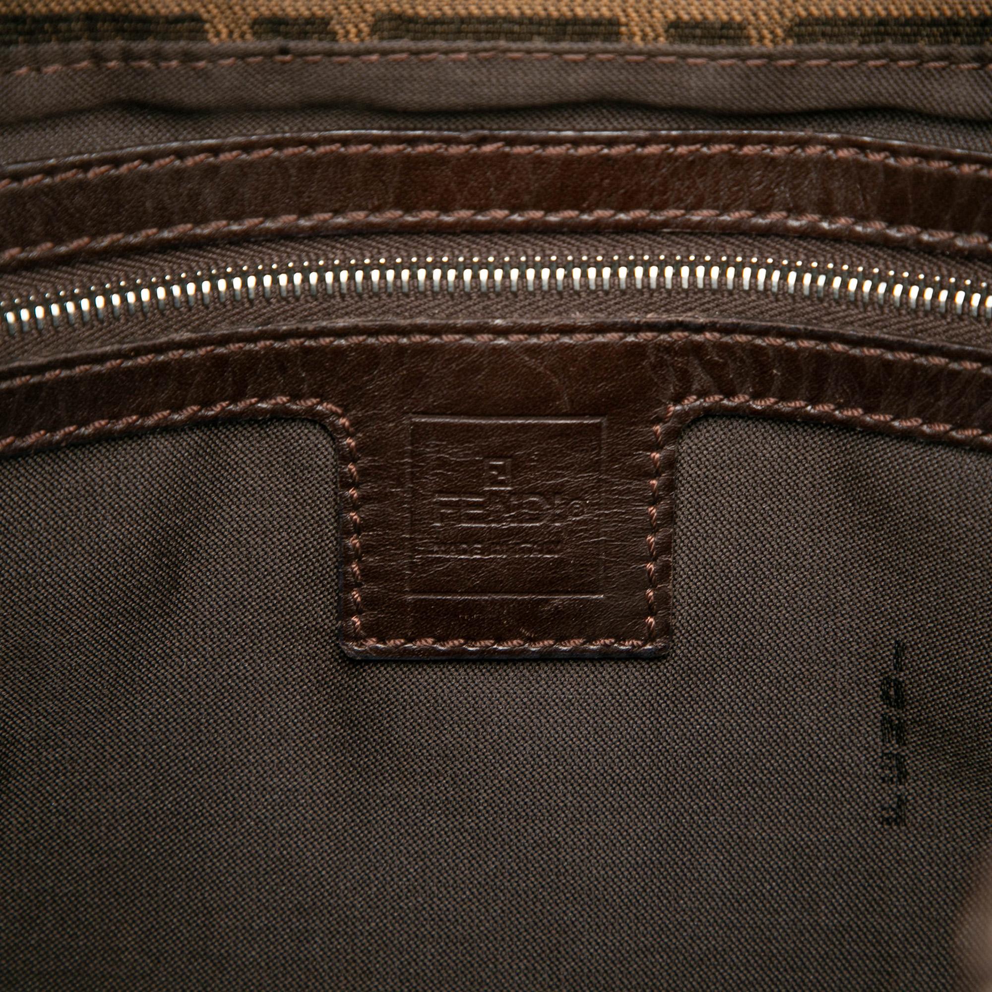 Fendi Zucca Canvas Shoulder Bag
