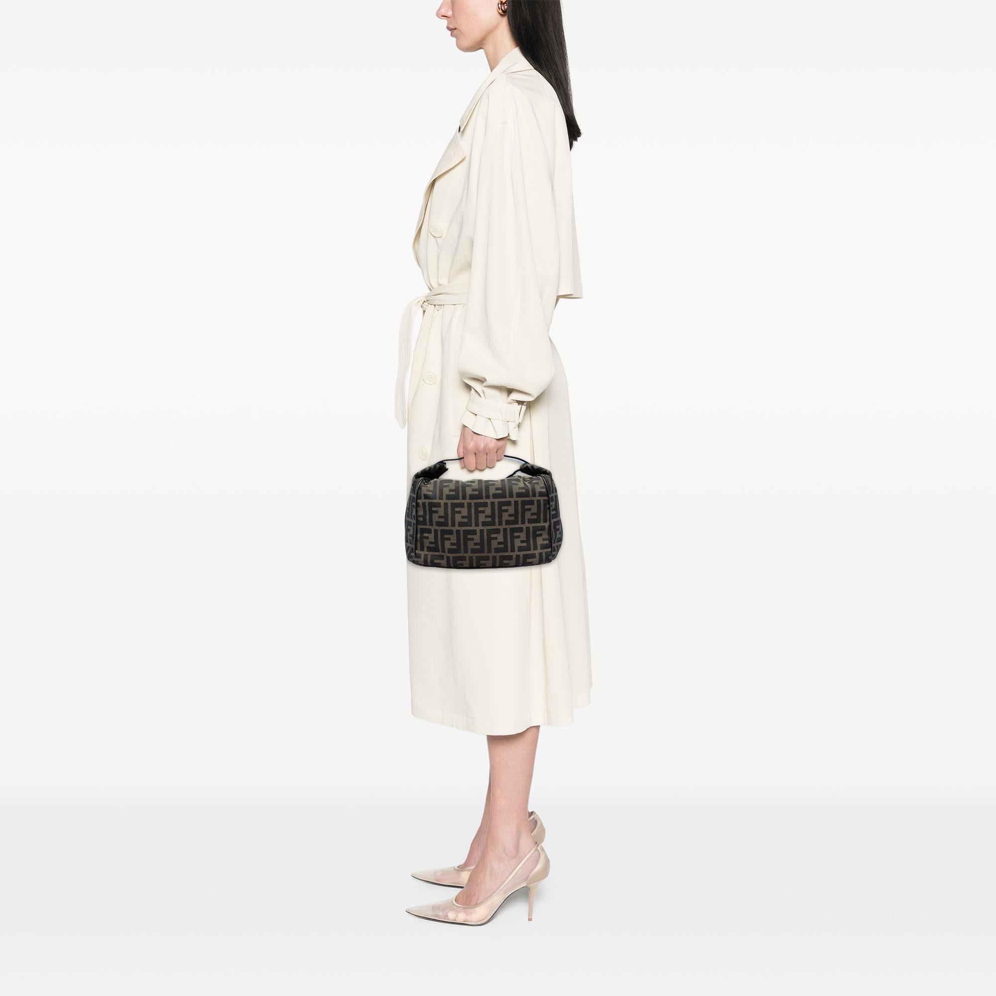 Fendi Zucca Canvas Vanity Cosmetic Bag