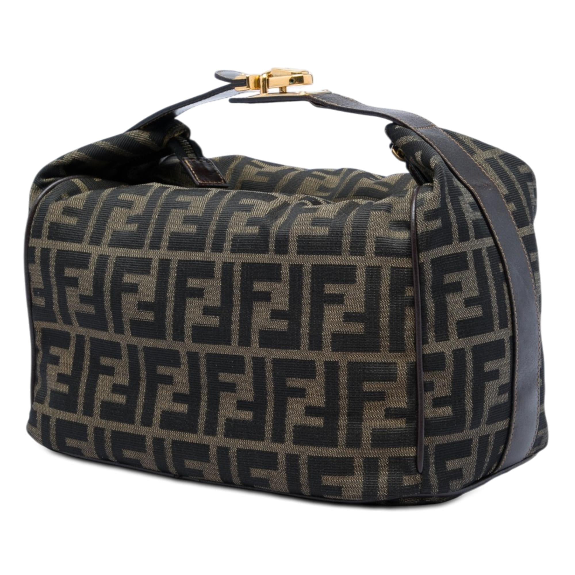 Fendi Zucca Canvas Vanity Cosmetic Bag