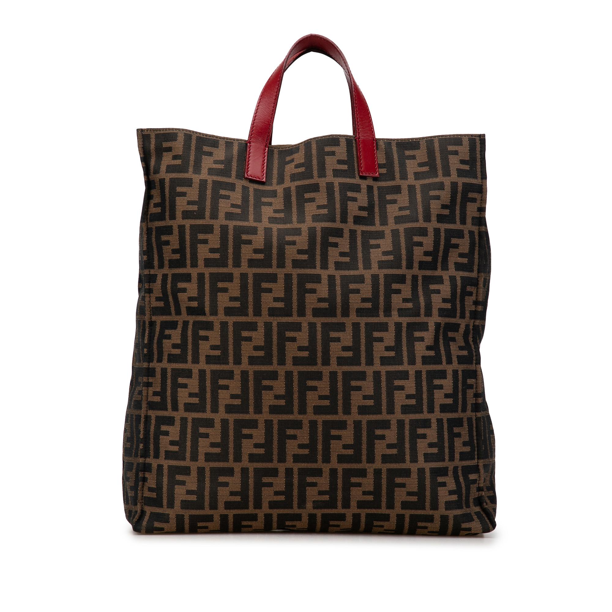 Fendi Zucca Canvas Vertical Shopping Tote (SHG-oMb6qG)