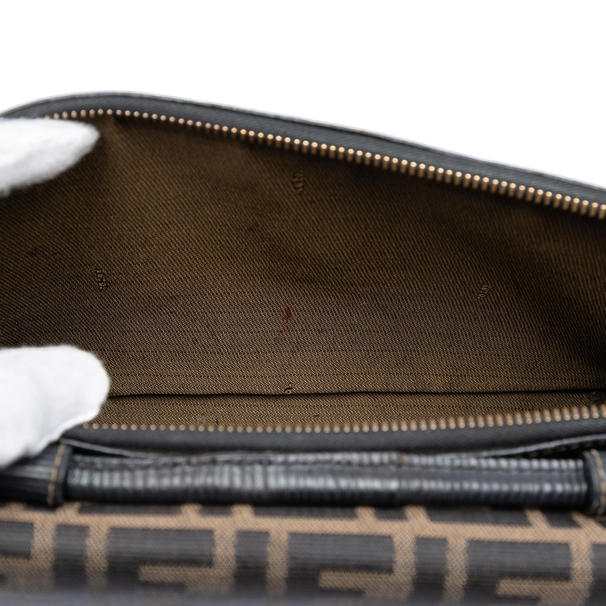 Fendi Zucca Canvas and Leather Crossbody