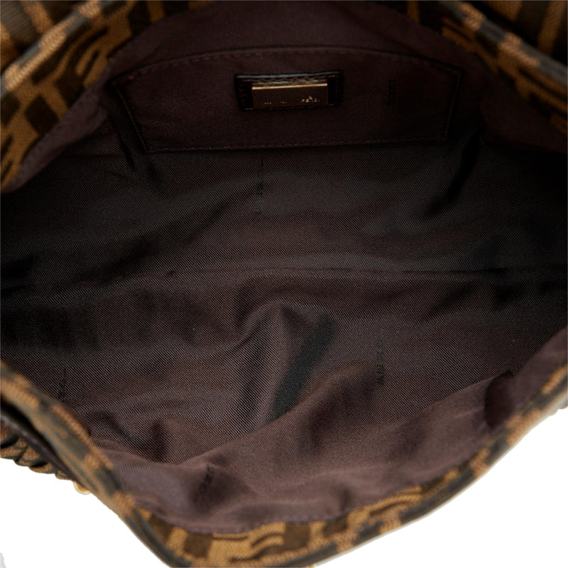 Fendi Zucca Chef Pleated Shoulder Bag (SHG-y51GY1)