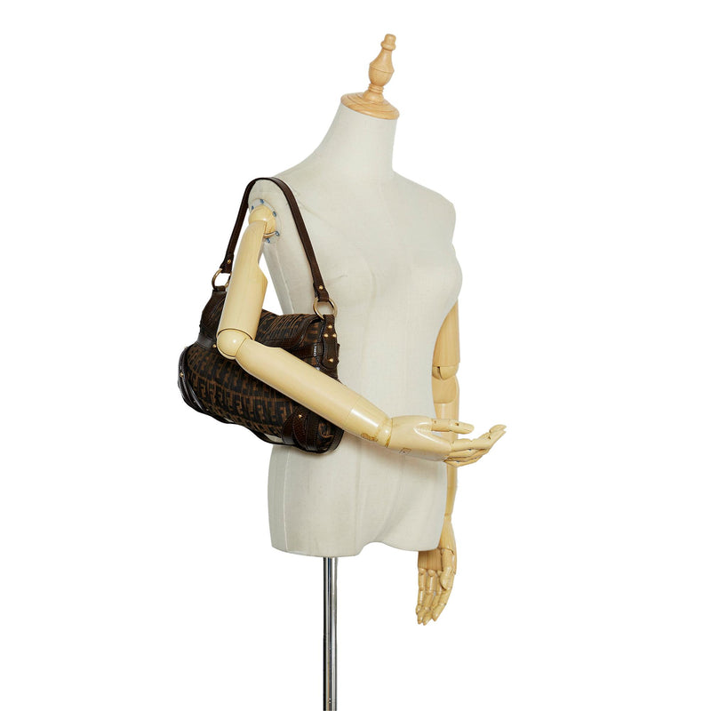 Fendi Zucca Chef Pleated Shoulder Bag (SHG-y51GY1)
