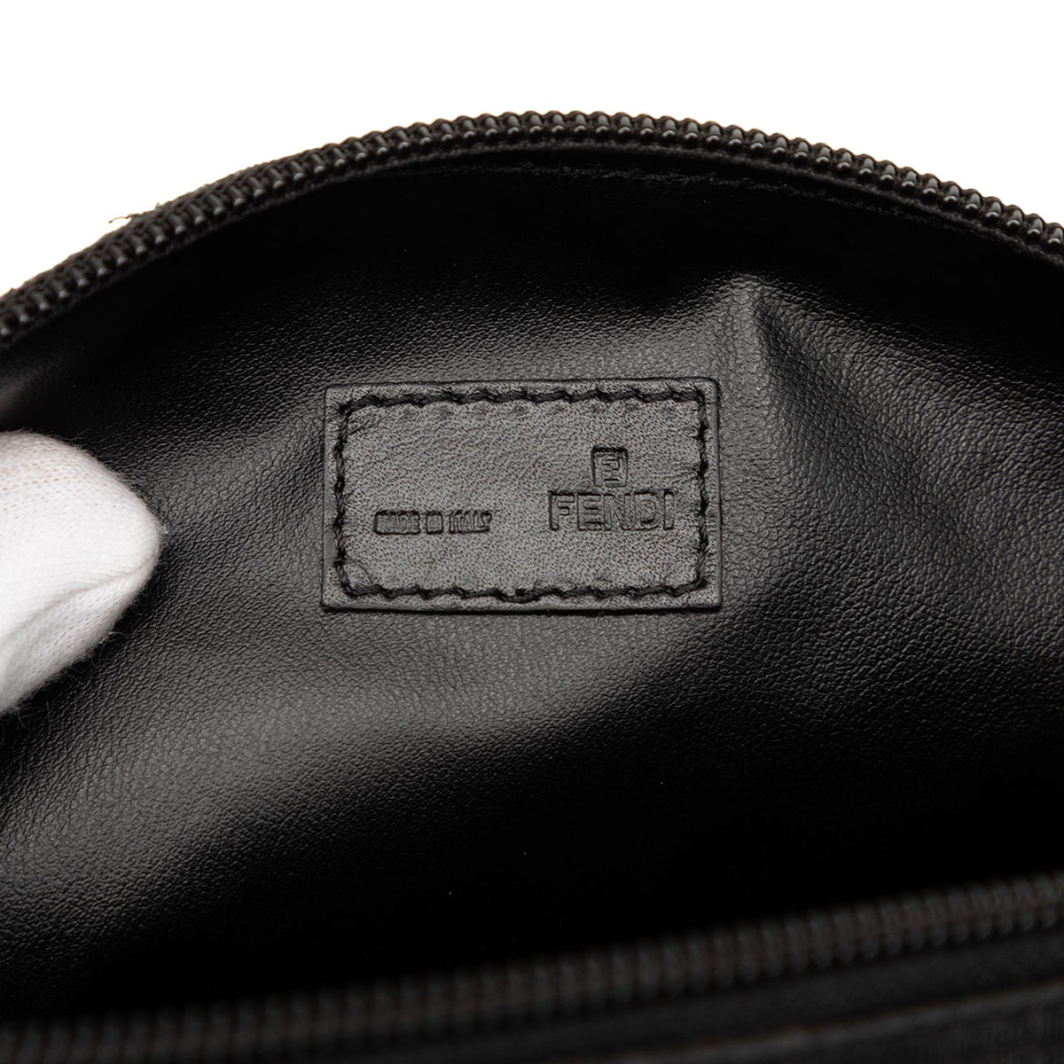 Fendi Zucca Coated Canvas Cosmetic Pouch