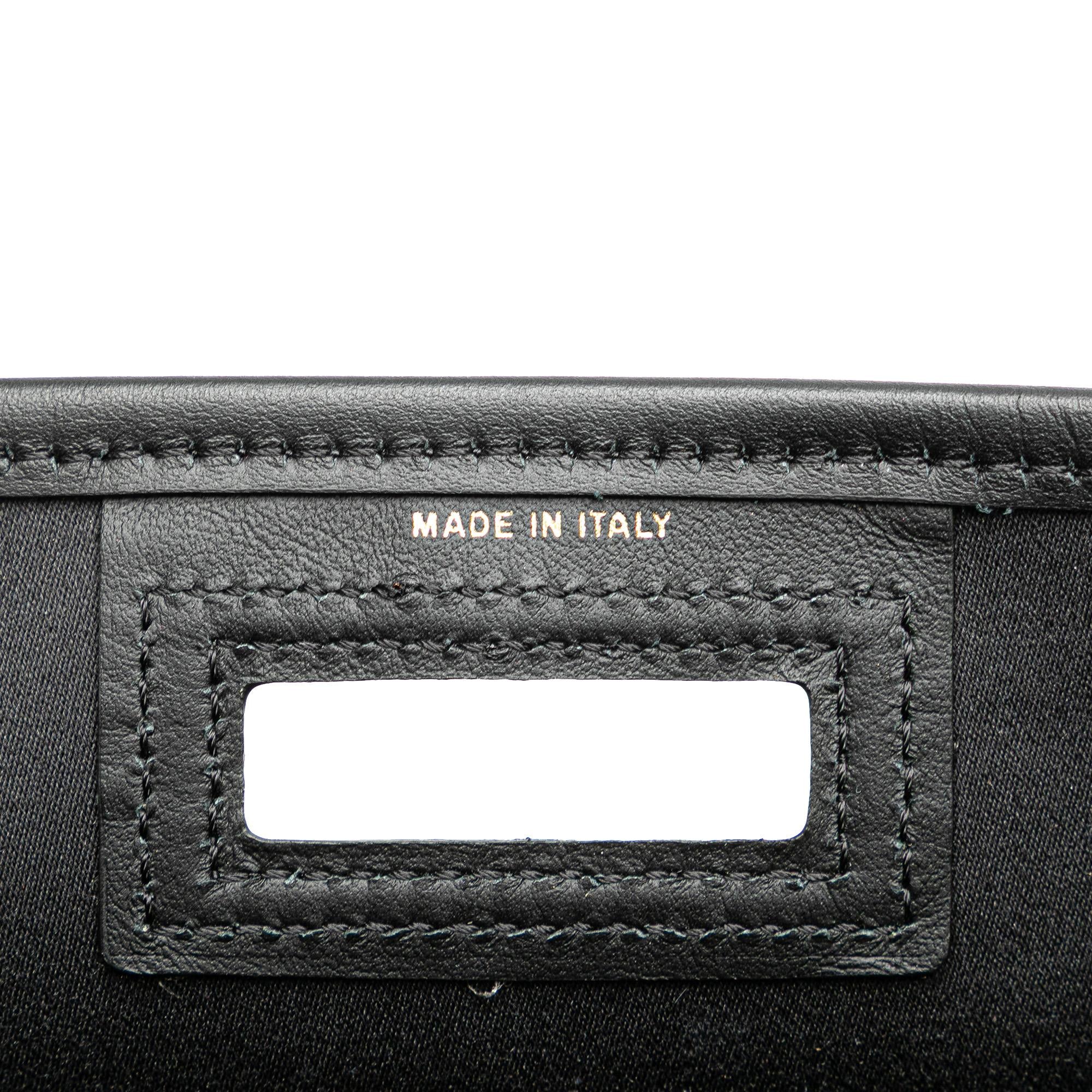Fendi Zucca Coated Canvas Peekaboo Defender Handbag