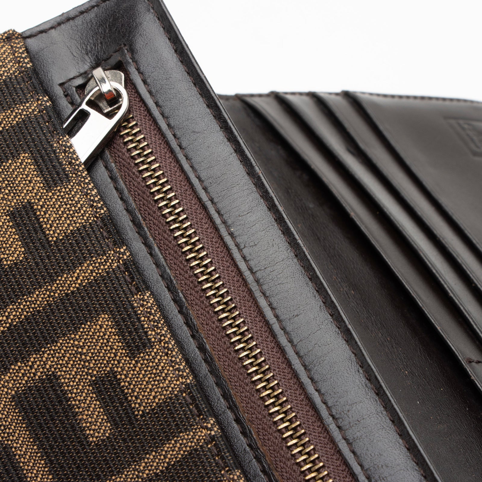 Fendi zucca continental wallet 2025