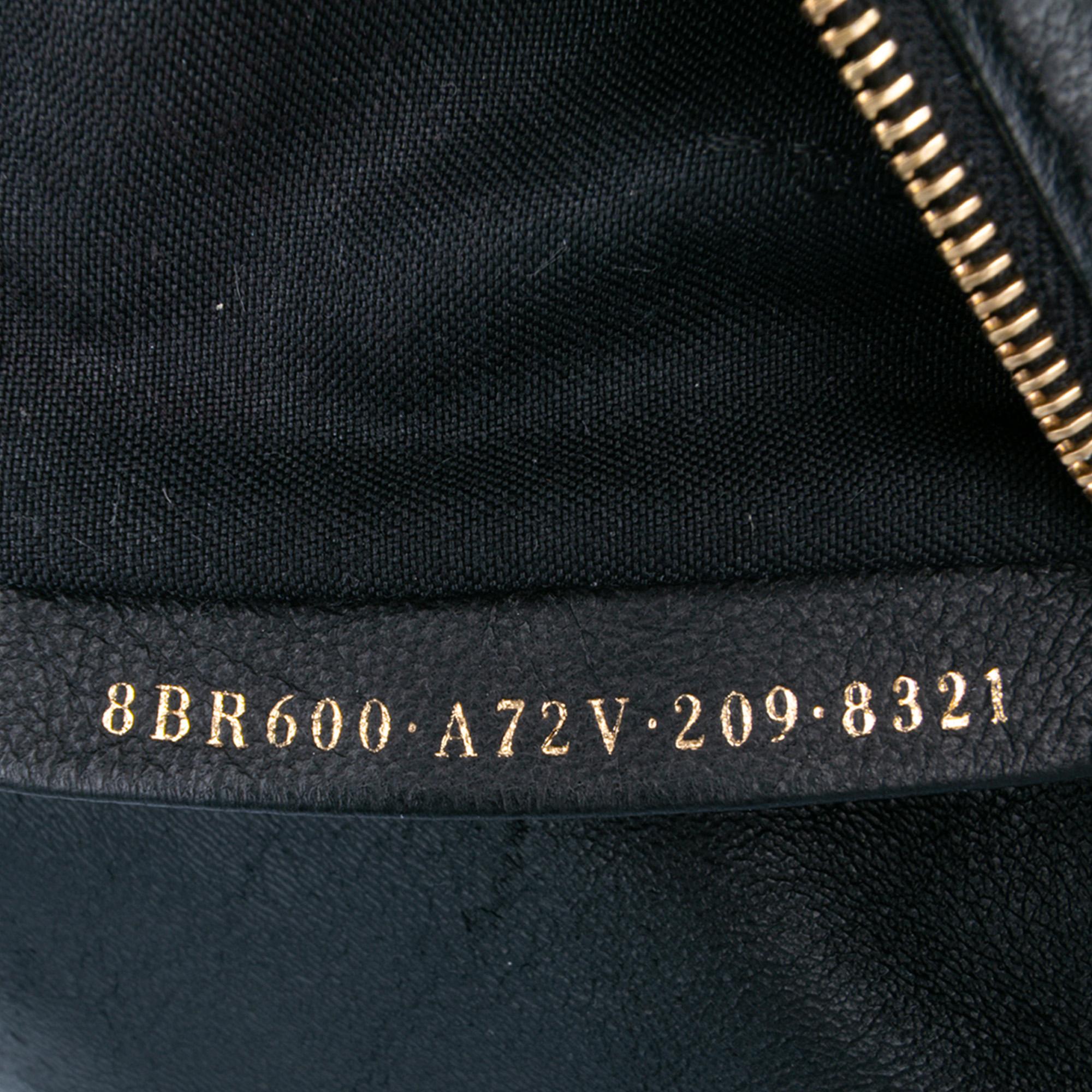 Fendi Zucca Embossed Leather Baguette Satchel