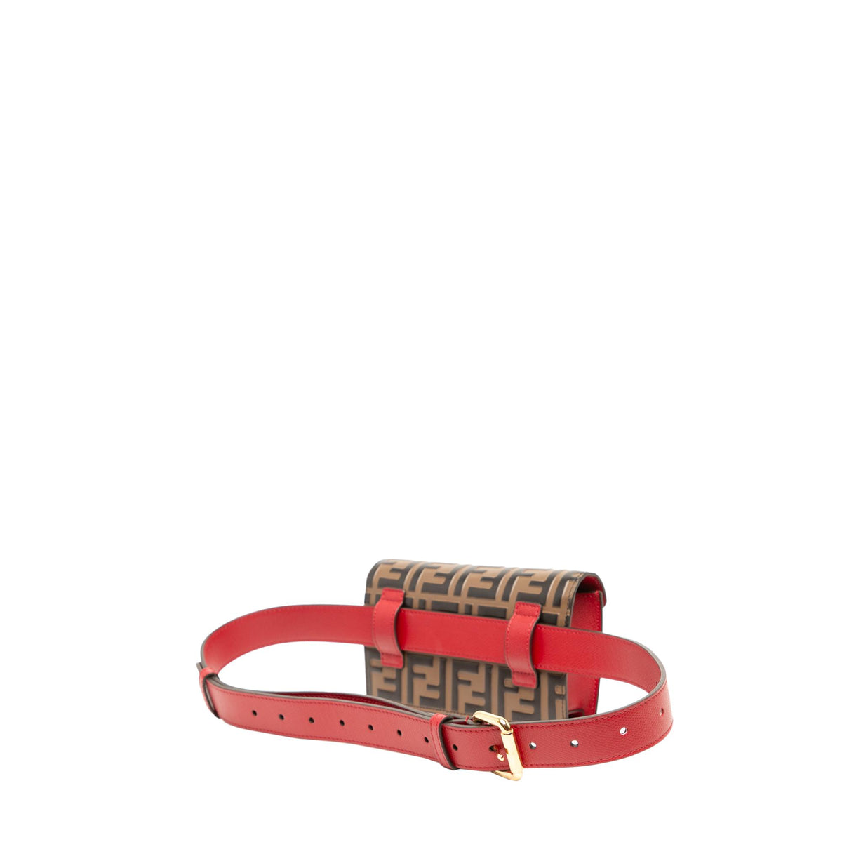 Fendi Zucca Embossed Leather F is Fendi Convertible Belt Bag